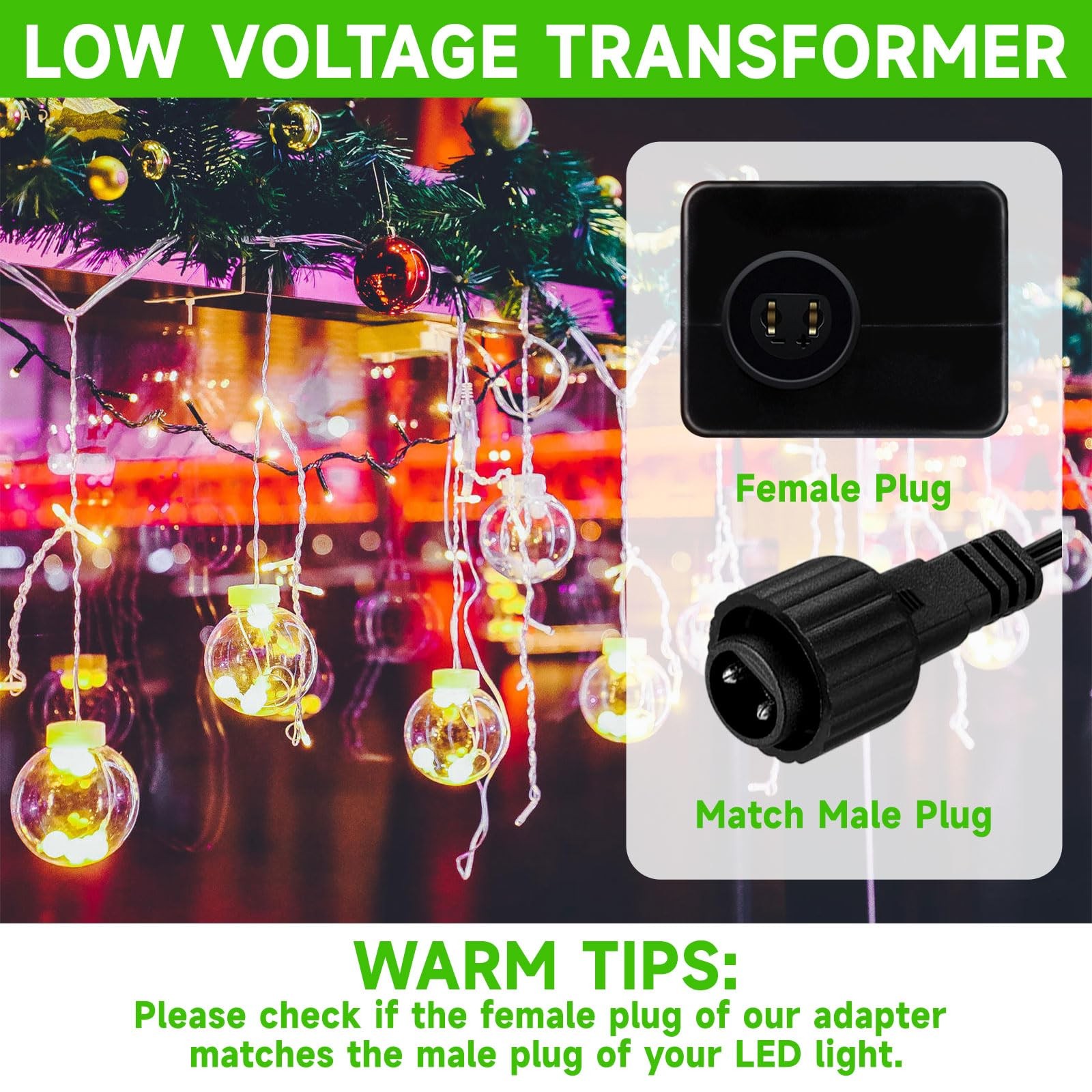 24V 6W Class 2 Power Supply LED Transformer For Christmas String Lights