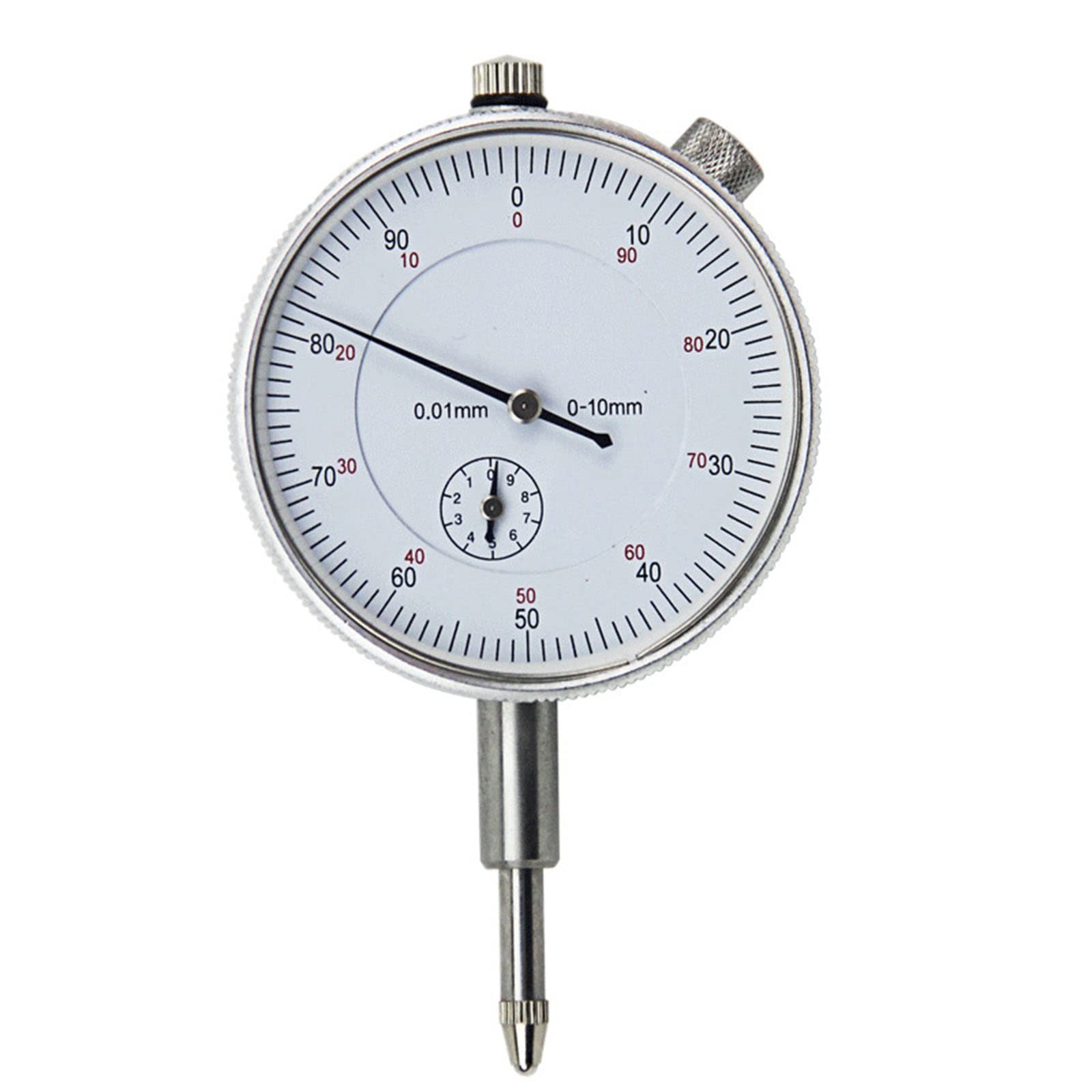 0-10mm x 0.01mm Accurate Clock Dial Test Indicator Test Measure Instrument Ou...