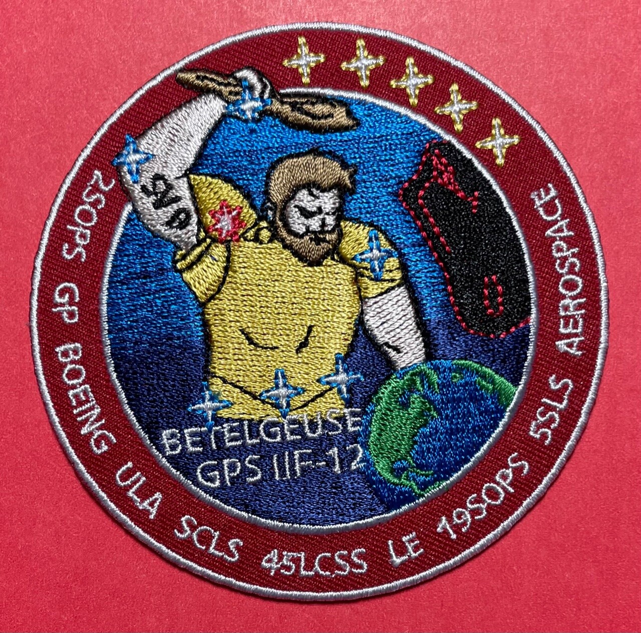 BETELGEUSE GPS 11F-12 BOEING ULA USAF HOOK & LOOP PATCH