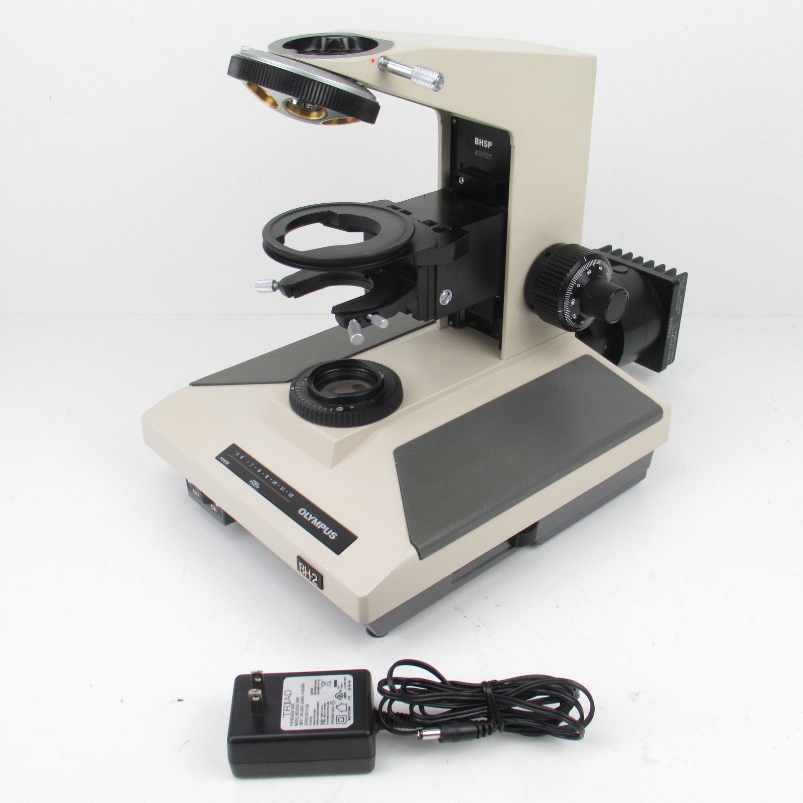 OLYMPUS BH2 BHSP POLARIZING MICROSCOPE BODY/STAND - NANODYNE LED CONVERSION