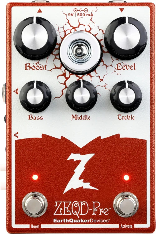 EarthQuaker Devices ZEQD-Pre Preamp Pedal - Garnet Red, Sweetwater Exclusive