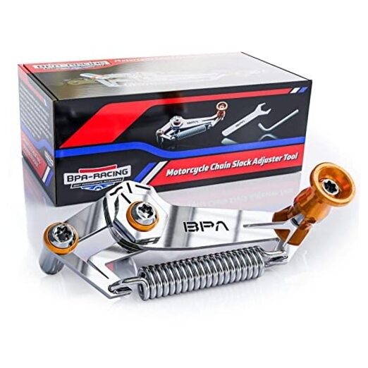 Motorcycle Chain Slack Adjuster Tool - Innovative Chain Tensioning Tool Orange