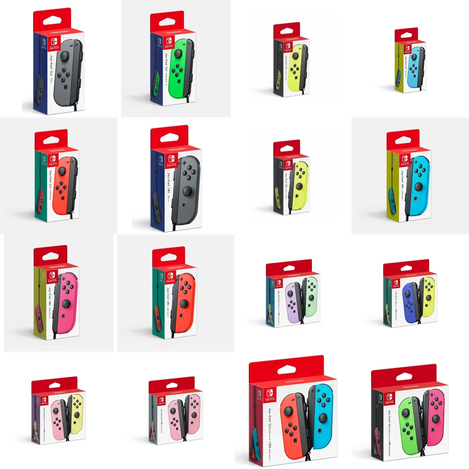 Nintendo Japan Joy-Con Controllers Neon Green Blue Pink Gray Red Genuine Product