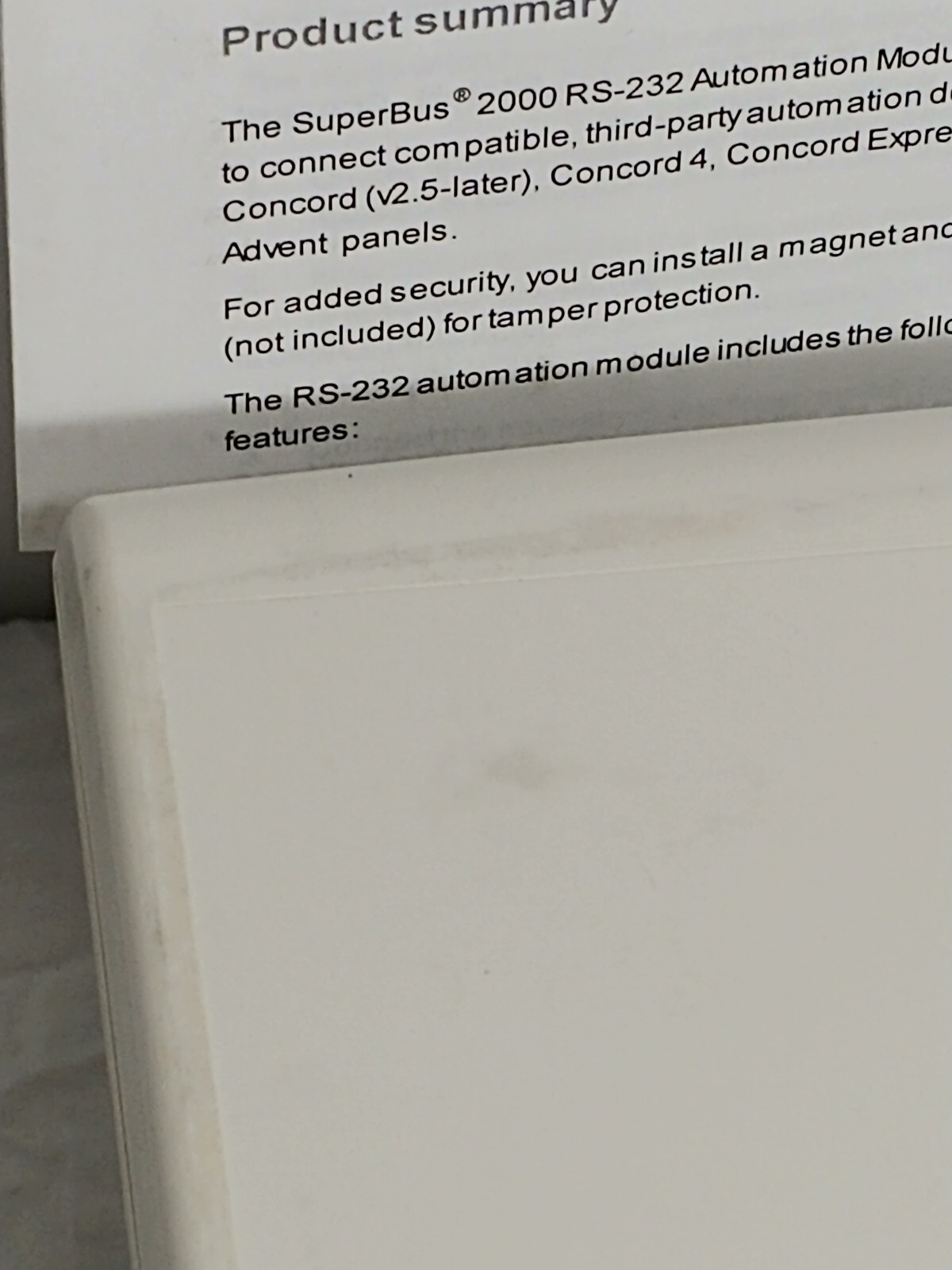 Interlogix 60-783-02 Accessory SB2000 Automation Module RS232