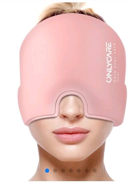 ONLYCARE Migraine Relief Cap, Upgraded Odorless Migraine Ice Head Wrap,...