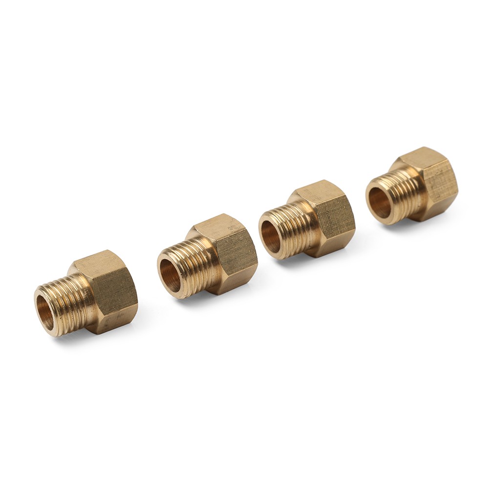 4pcs Brass Pipe Fitting G1/4 Adapter Connector Hex Coupling