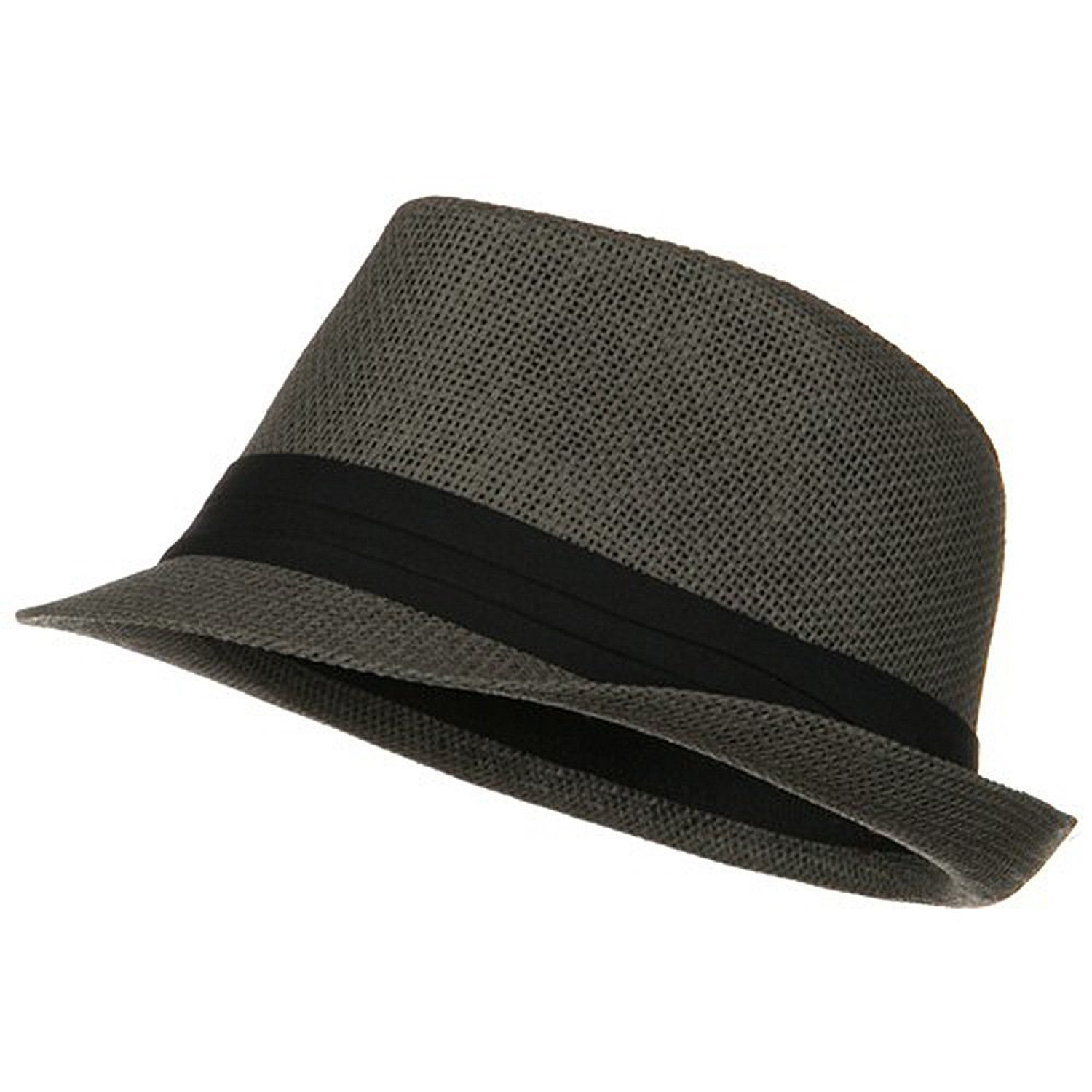 Kid's kid Classic Style Paper Straw Black Band Fashion Fedora Cap Hat 5143K
