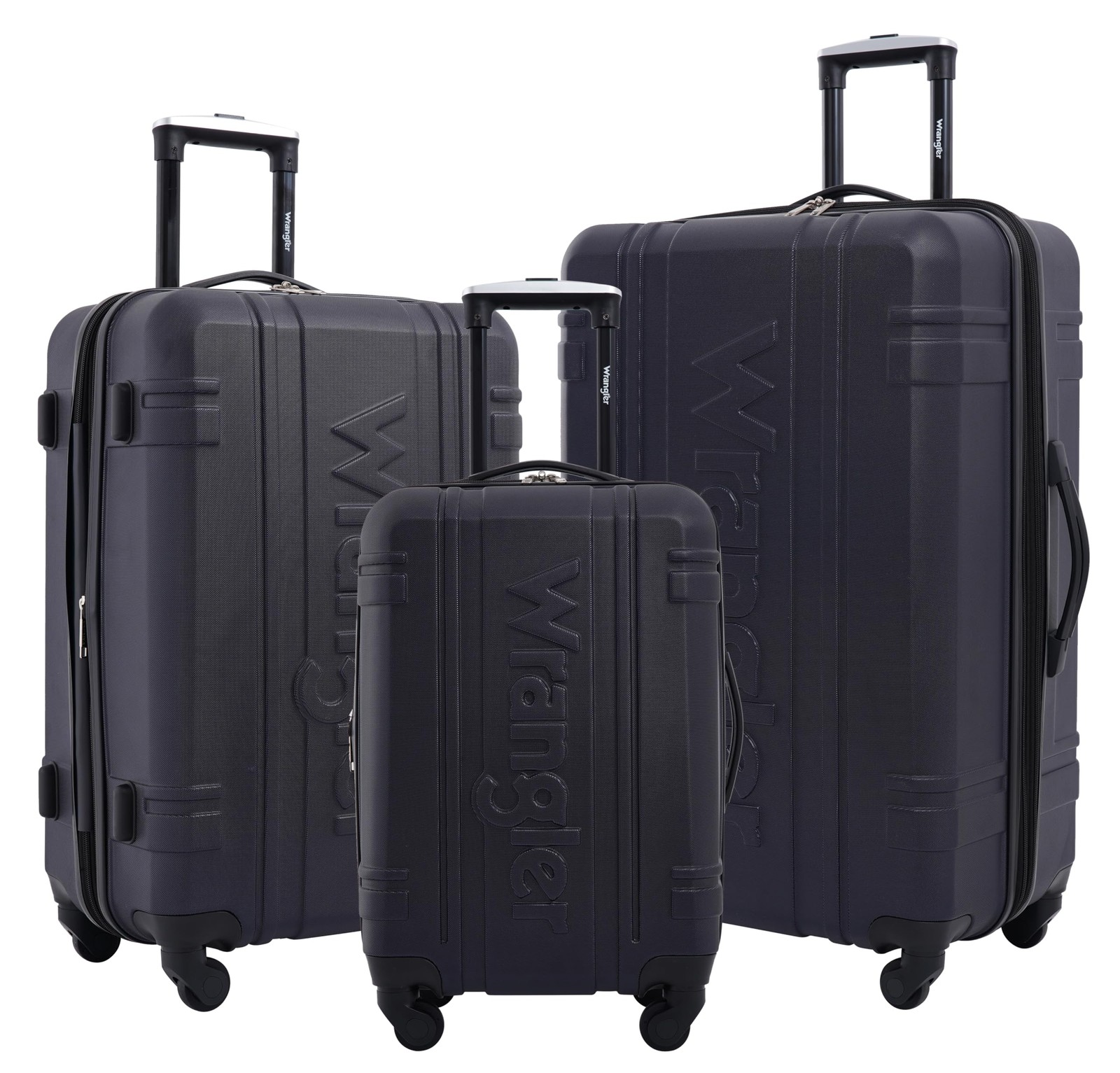 3 Piece Astral Travel Luggage Set, Dark Sapphire