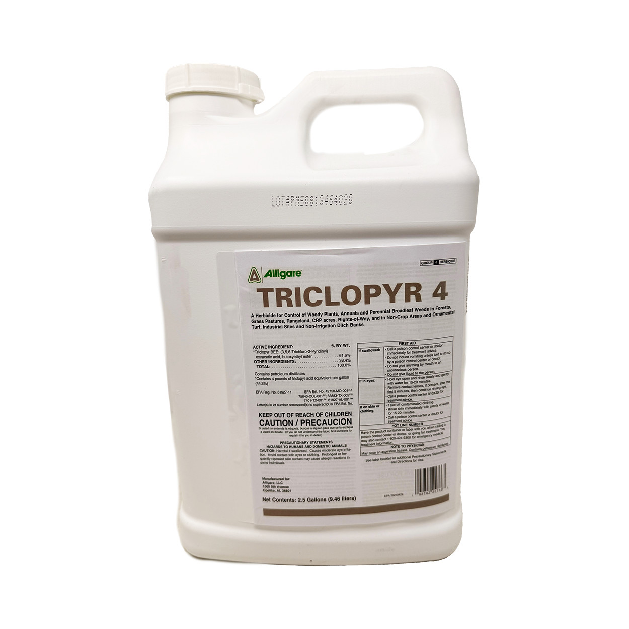 Triclopyr 4 Herbicide For Woody Plants and Weeds 2.5 gallons by Alligare