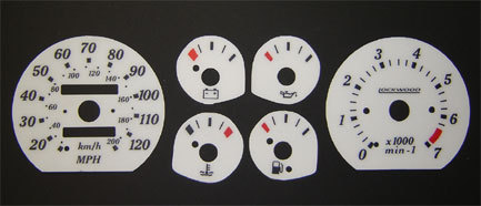 Lockwood Vauxhall Nova with LED on Fuel Gauge GREEN (ST) Dial Kit 400JJ/R2