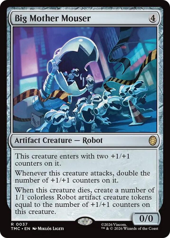 1x Big Mother Mouser - Commander: Teenage Mutant Ninja Turtles Near Mint - MTG