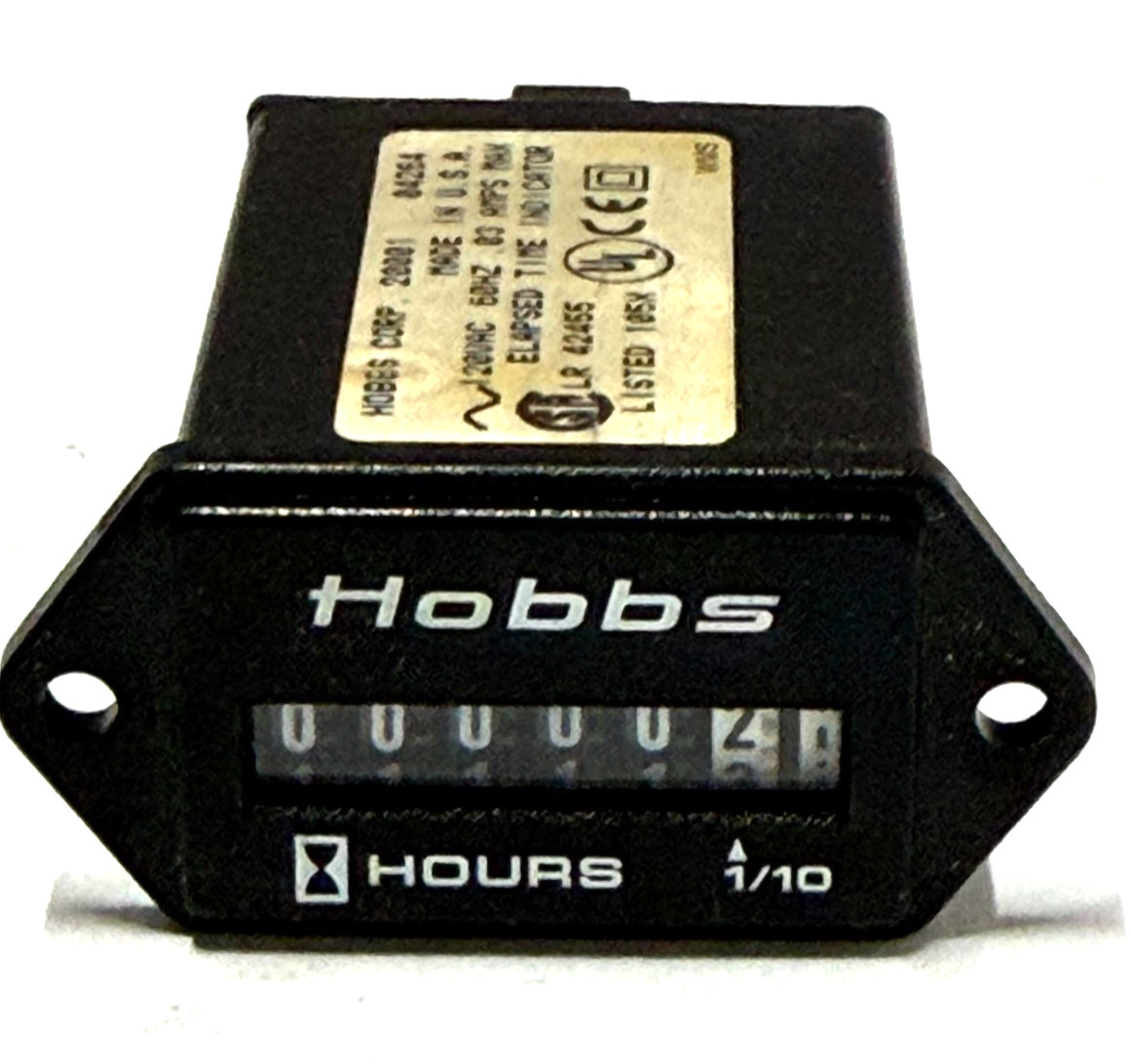 Hobbs 20001 Hours Meter Elapsed Time Indicator new