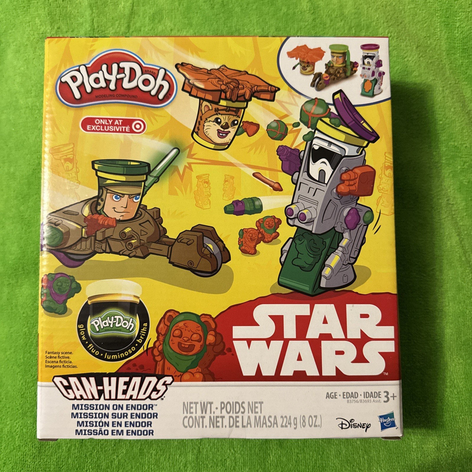 Star Wars RETURN OF THE JEDI Can-Heads MISSION ON ENDOR PLAY-DOH PLAY SET NISB