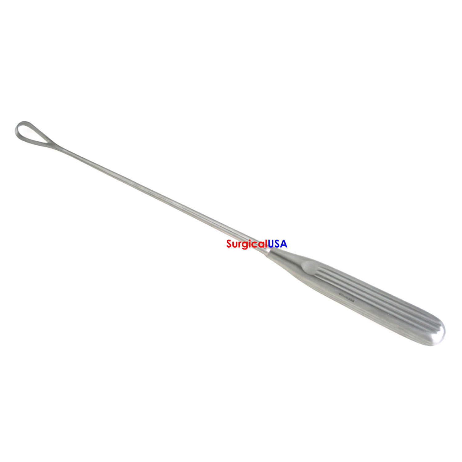 Thomas Uterine Curettes 11" Blunt Size #5 Fenestrated Tip Malleable Shank