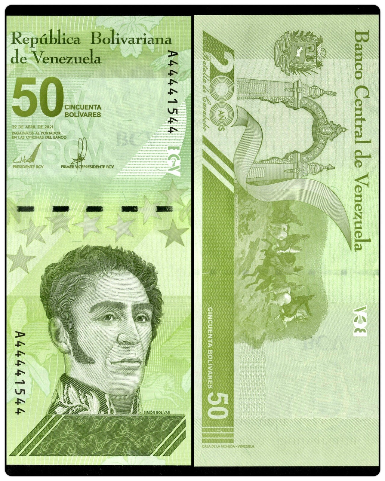 Venezuela Bolivares Digitales 5 Pcs SET 2021 UNC Banknote 5, 10, 20, 50, 100 New