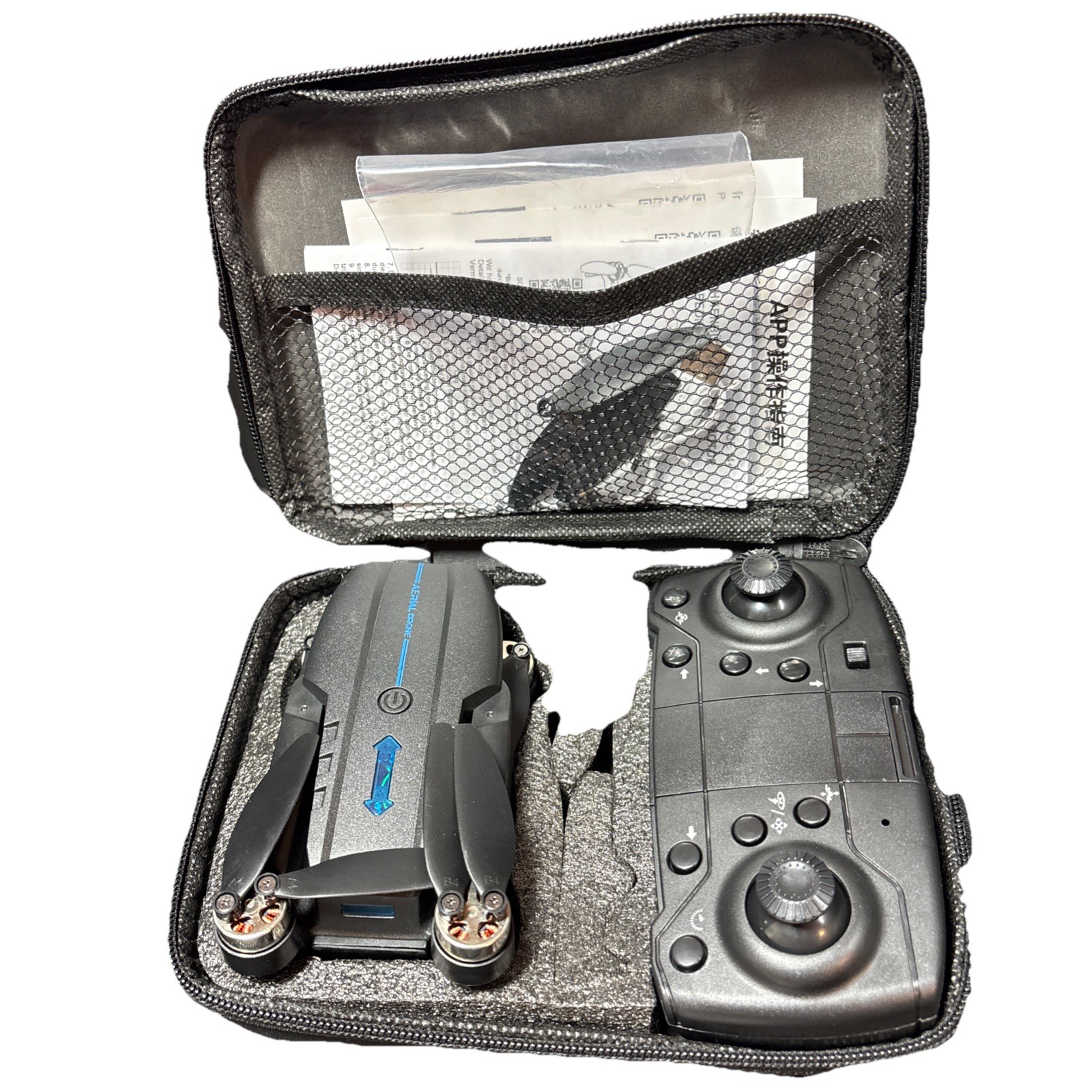 E99 MAX Foldable Dual-Camera Drone w Carrying Case