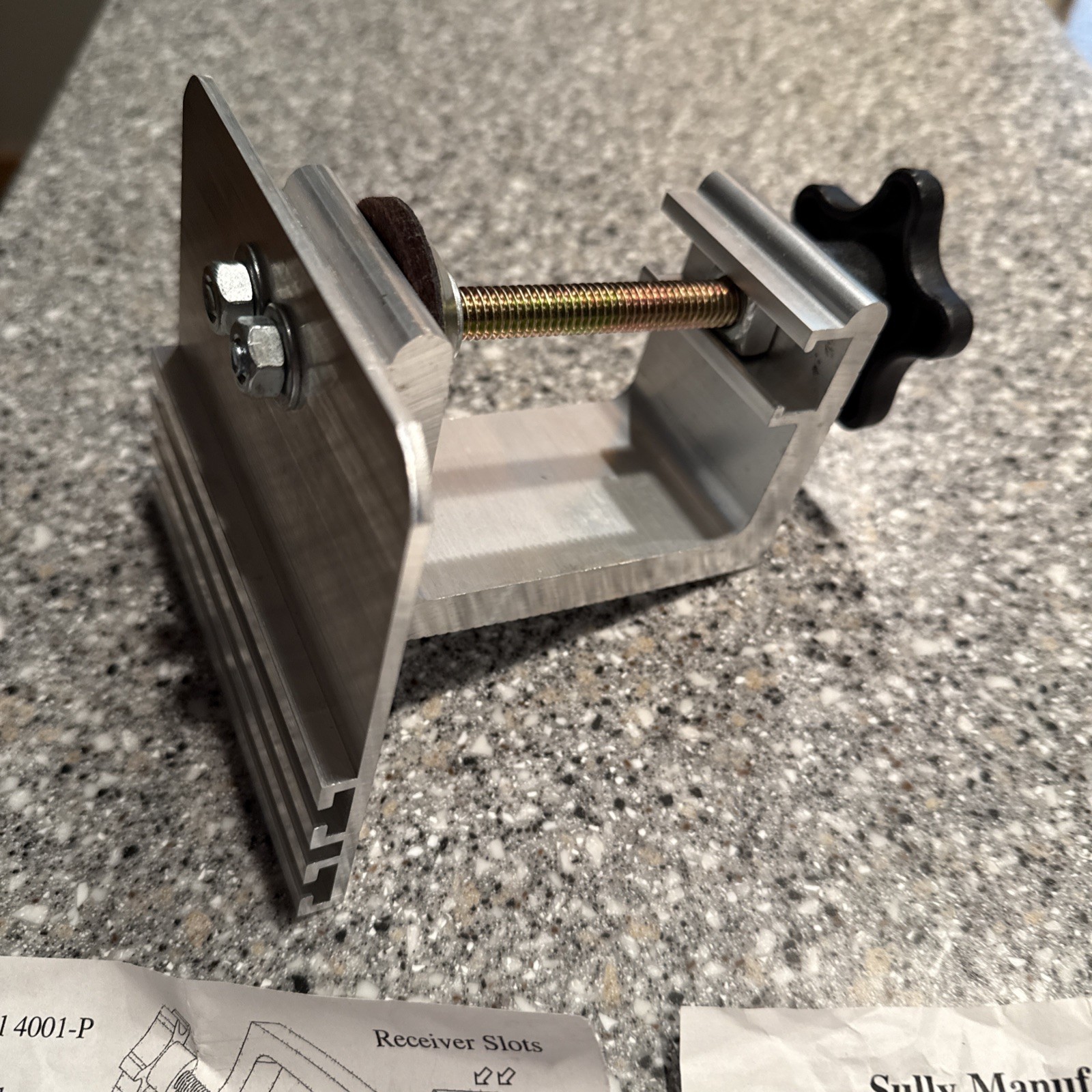 Sully Manufacturing Fish Finder Graph Adjustable Clamp Mount  Model 4001-P