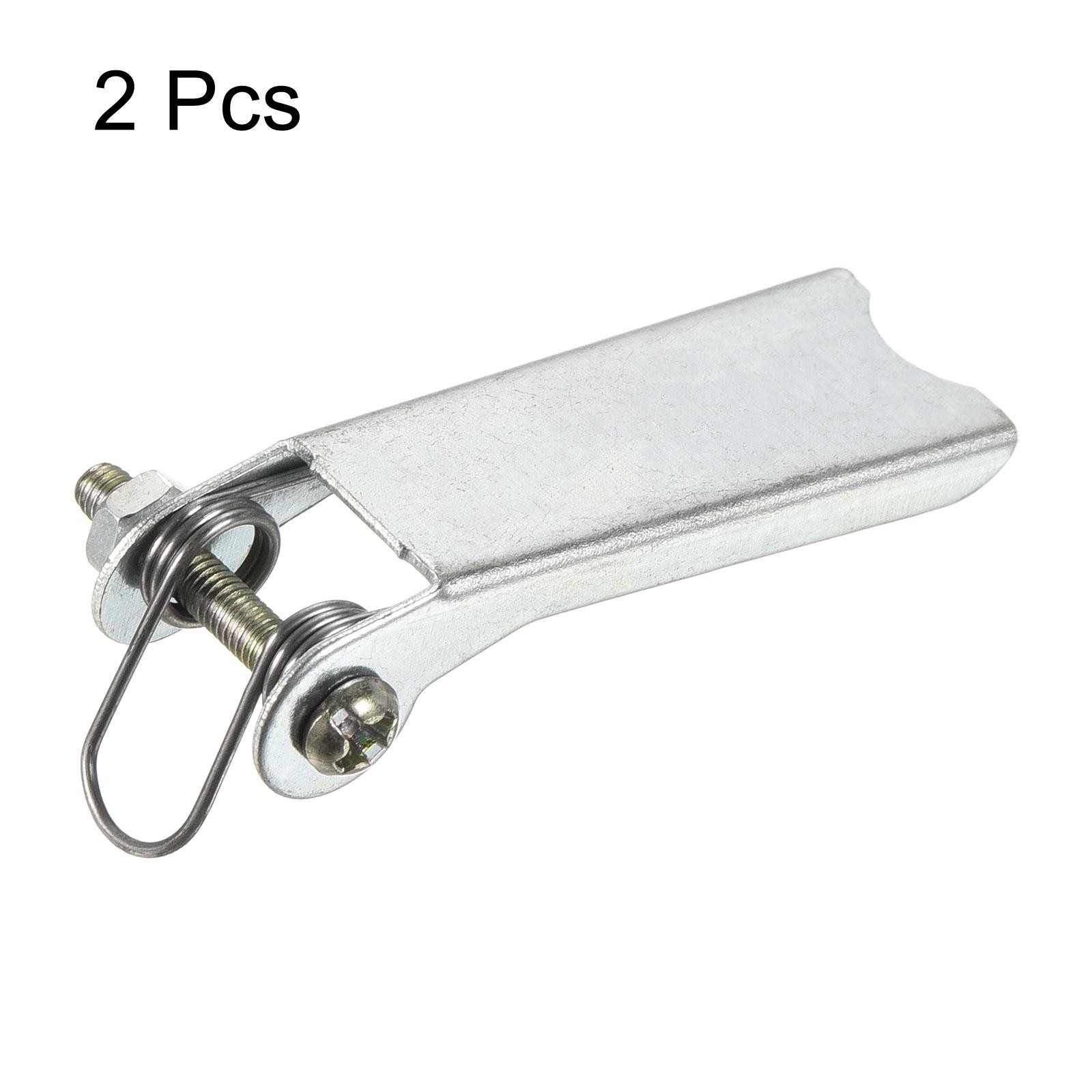 2pcs 1.7" Replacement Hooks Latch Metal Receiver Hitch for Trailer Silver
