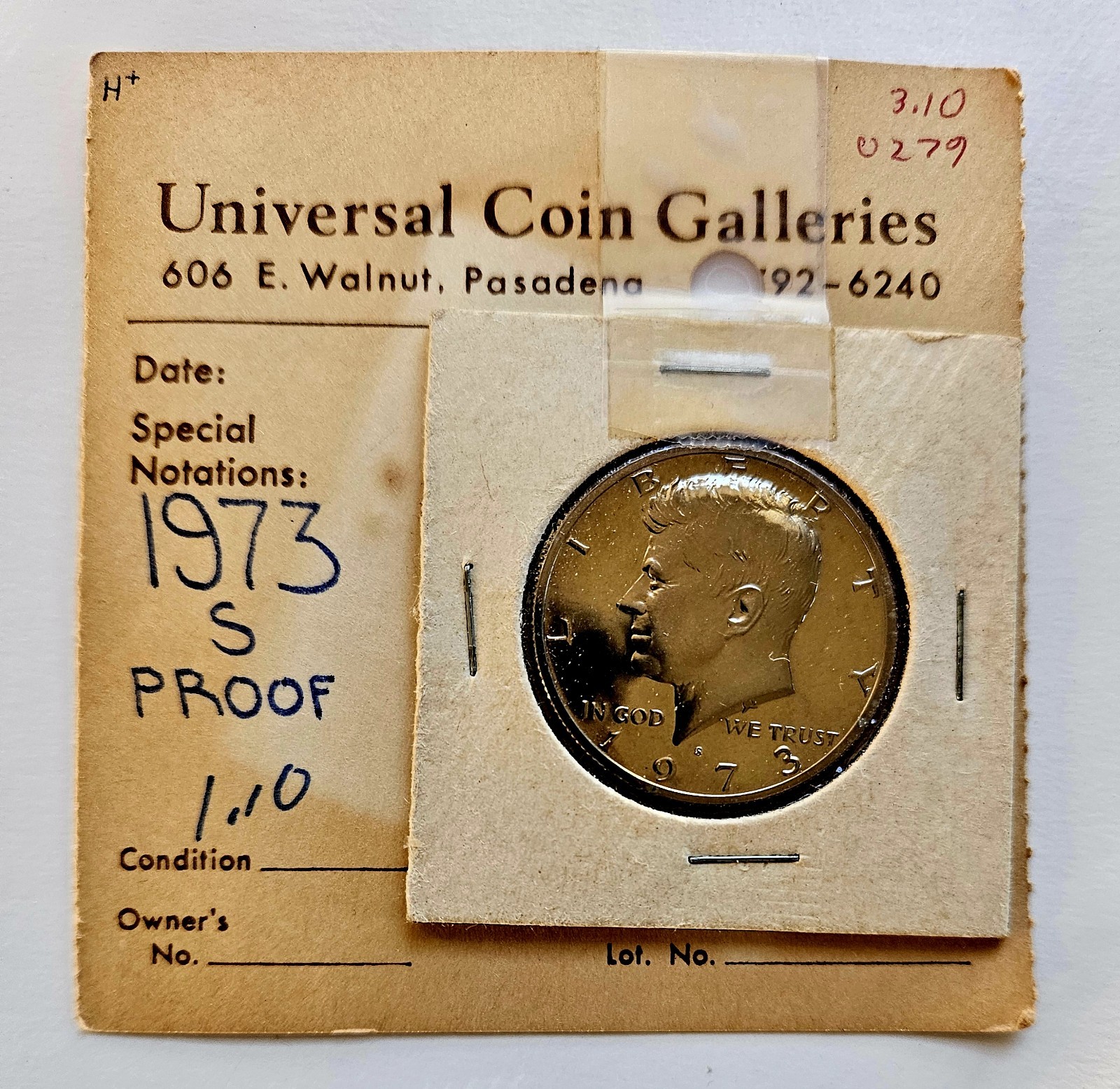 1973-S Proof Kennedy Half Dollar