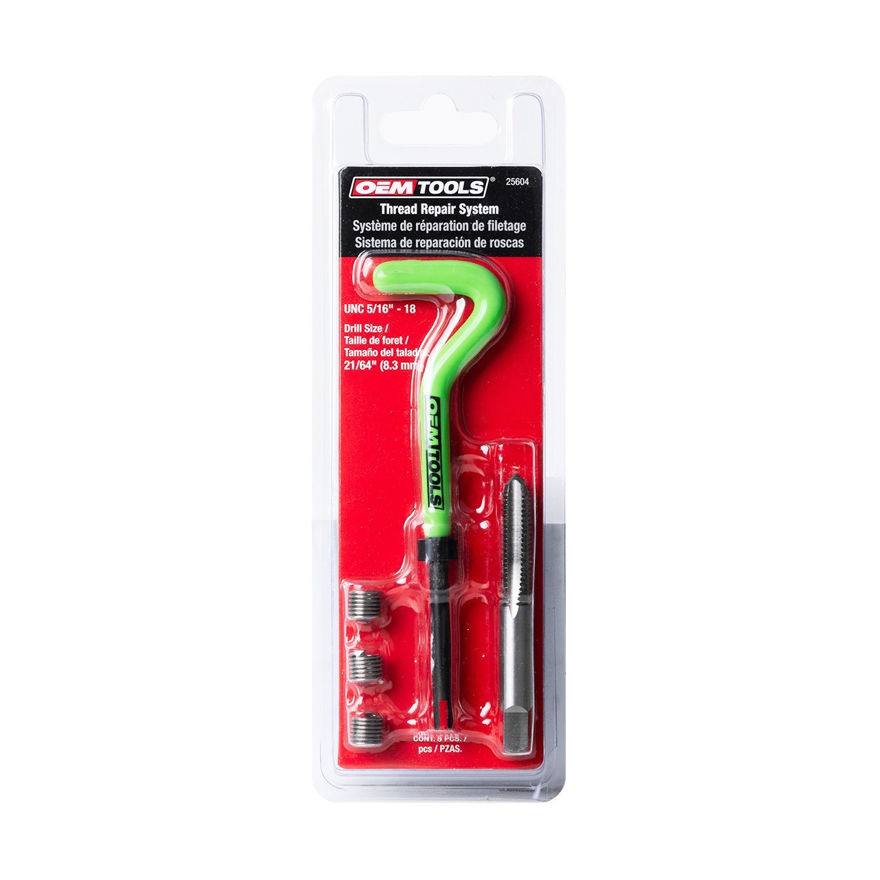 OEM Tools 25604 Thread Repair System UNC 5/16-18 Thread Repair Insert Kit New