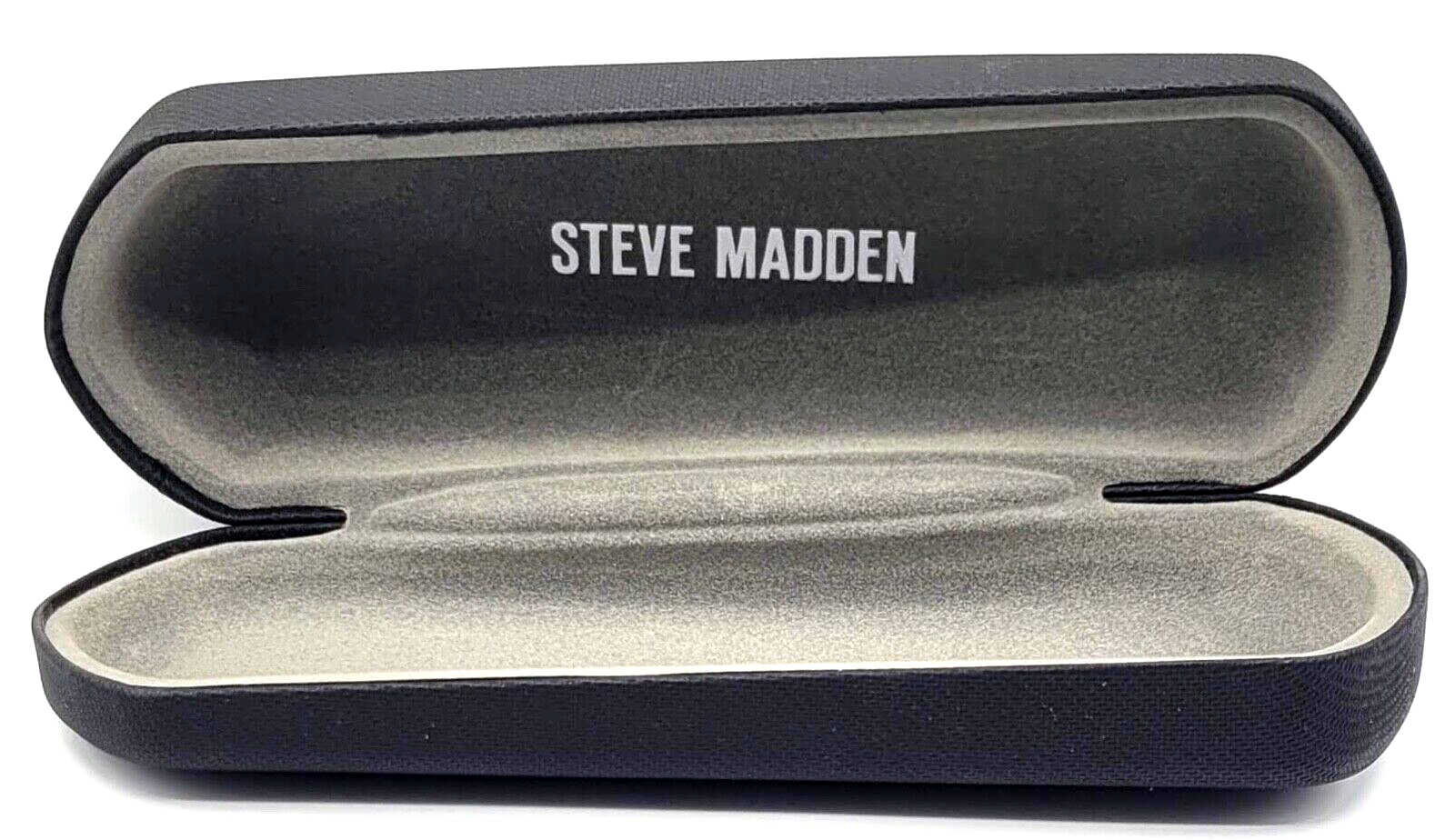 NEW - AUTHENTIC - STEVE MADDEN - MATTE BLACK - HARD EYEGLASSES CASE