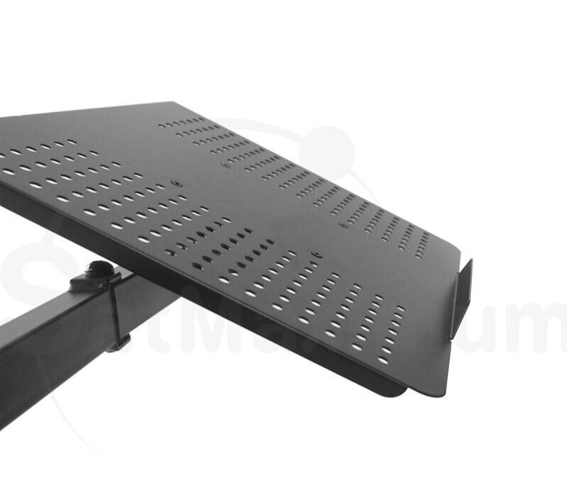 Monitor Stand with Laptop Tray Desk Mount 2-in-1 Dual Arm Fully Adjustable Mount