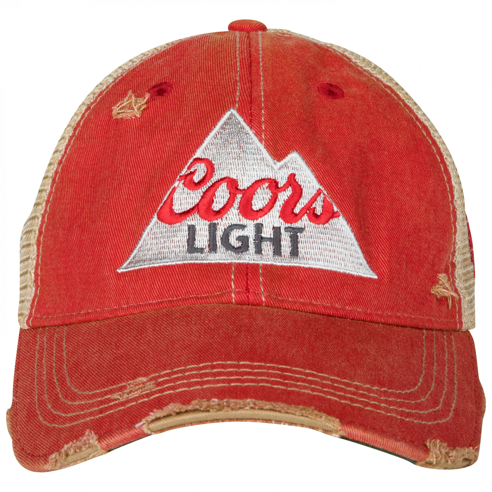 Coors Light Logo Red Colorway Trucker Hat Red