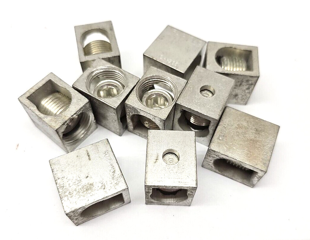 Lot of 10 Mechanical Lug 250MCM-3,CA-205, CU7AL