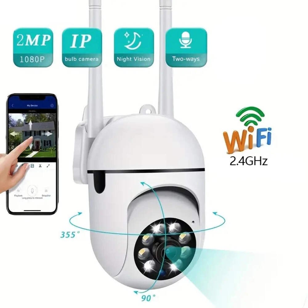 Security Camera 1080P HD Camera 355° Surveillance Camera Night Vision Motion Det