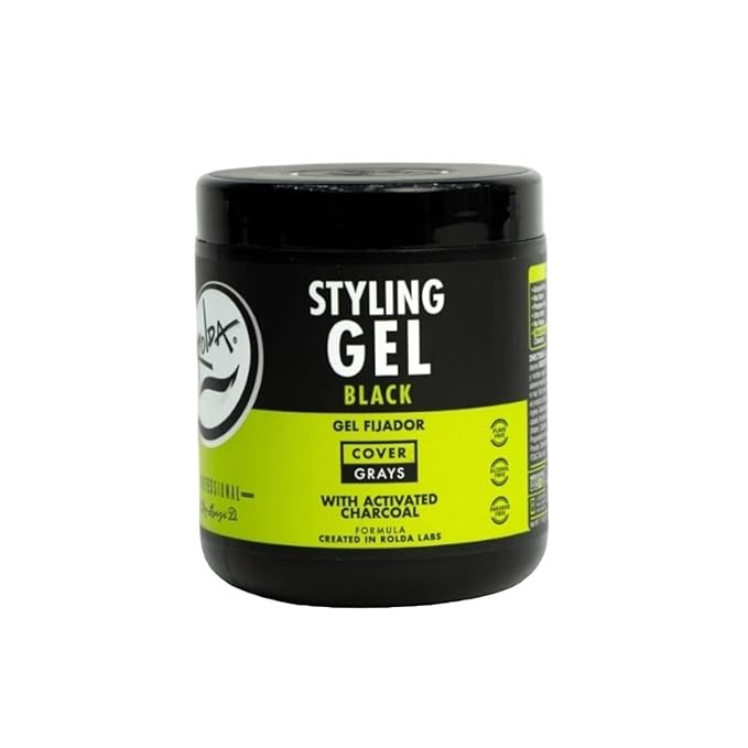 ROLDA Black Styling Extra Strong Hold Hair Gel - 17.6oz