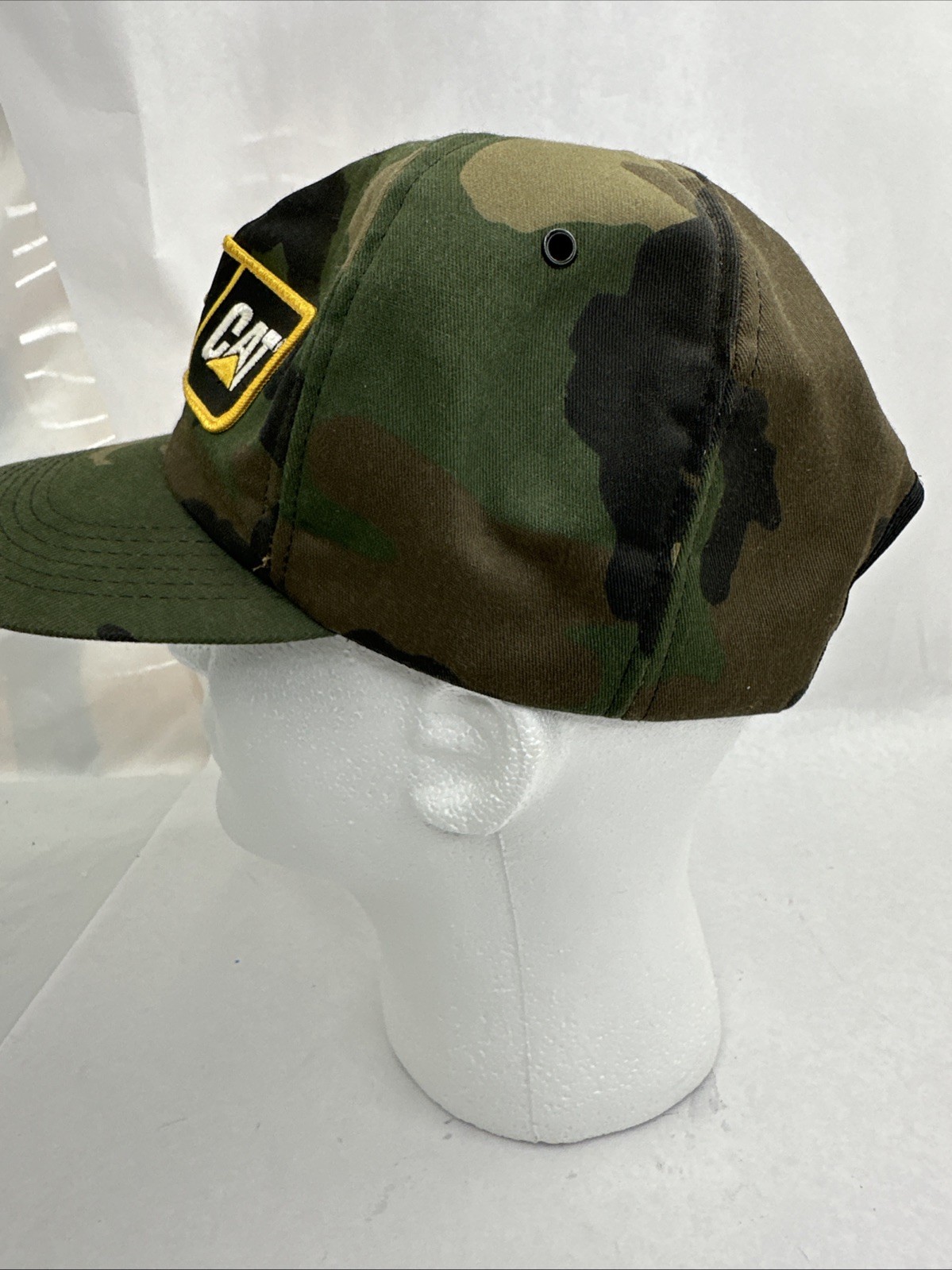 Walker CAT Caterpillar Patch Hat Snap Back Vintage Camo