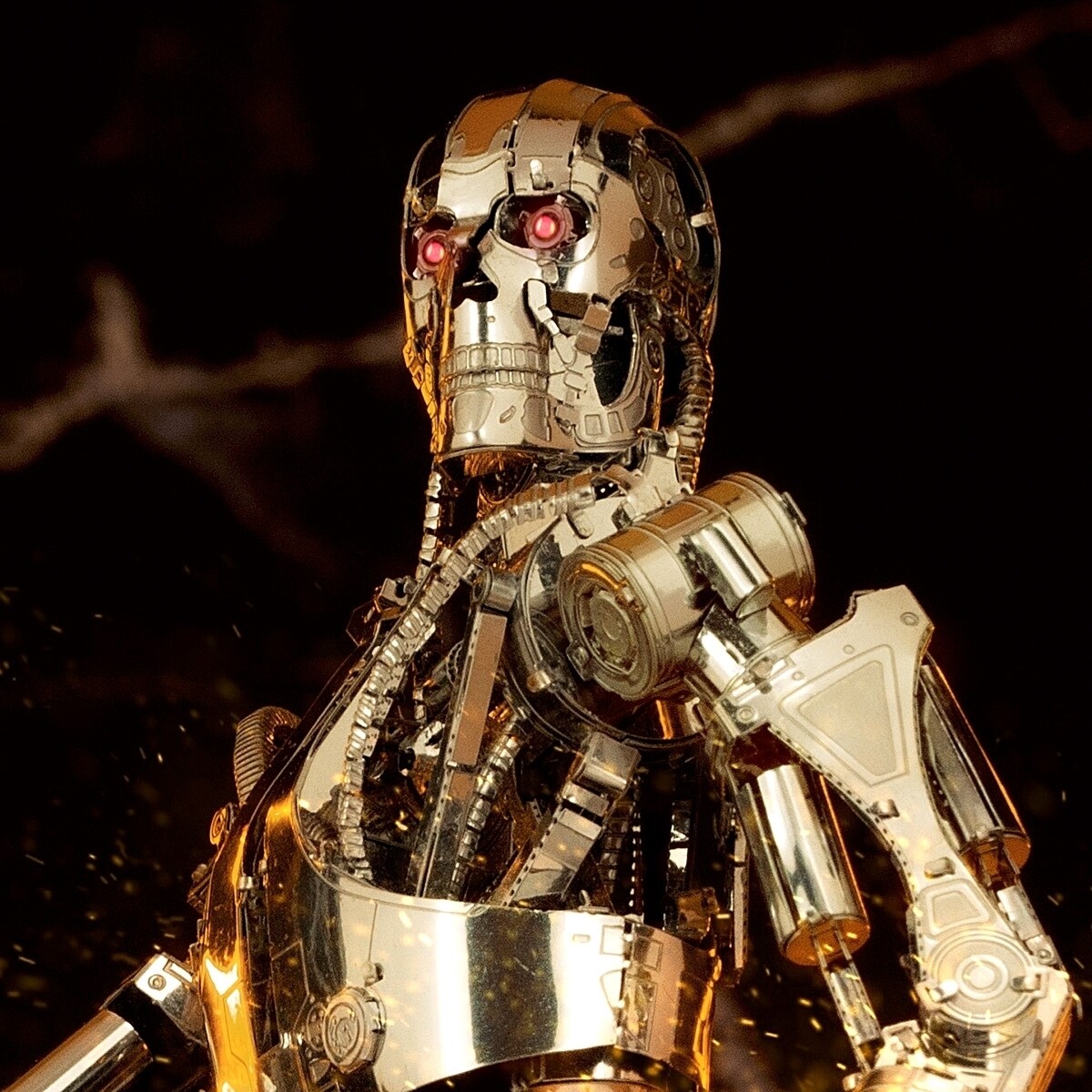Fascinations Premium ICONX Terminator T-800 Endoskeleton Metal Earth Model Kit