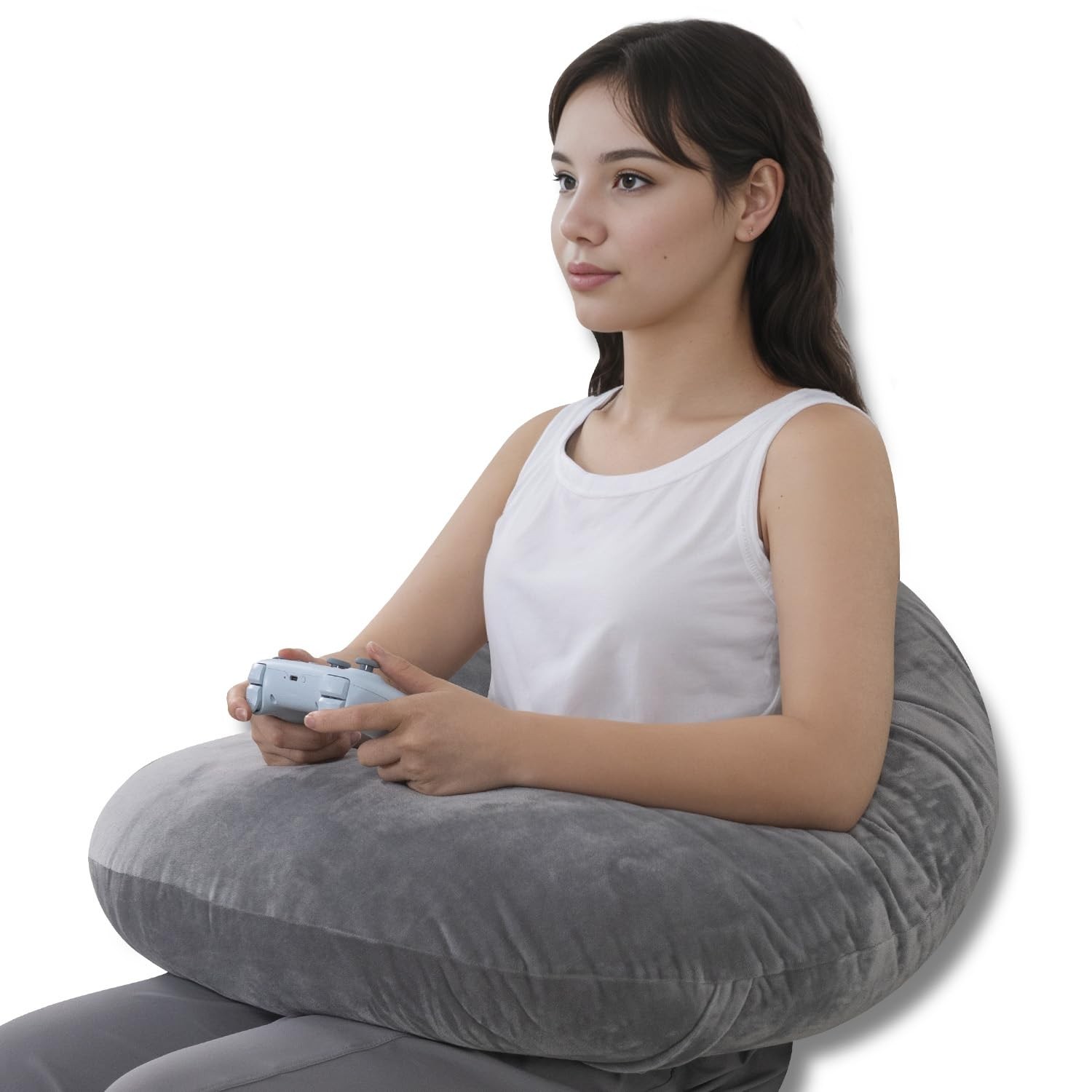 QUEEN ROSE Reading Pillow, Gaming Pillow for Lap, Sitting in Bed or Sofa, Ext