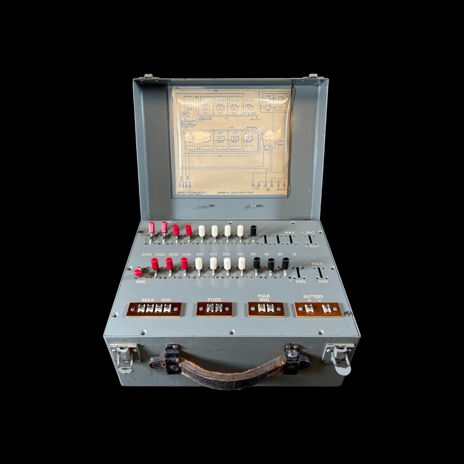 RESISTANCE TEST SET GH- 74805-1 Automatic ELECTRIC COMPANY Vintage machine metal
