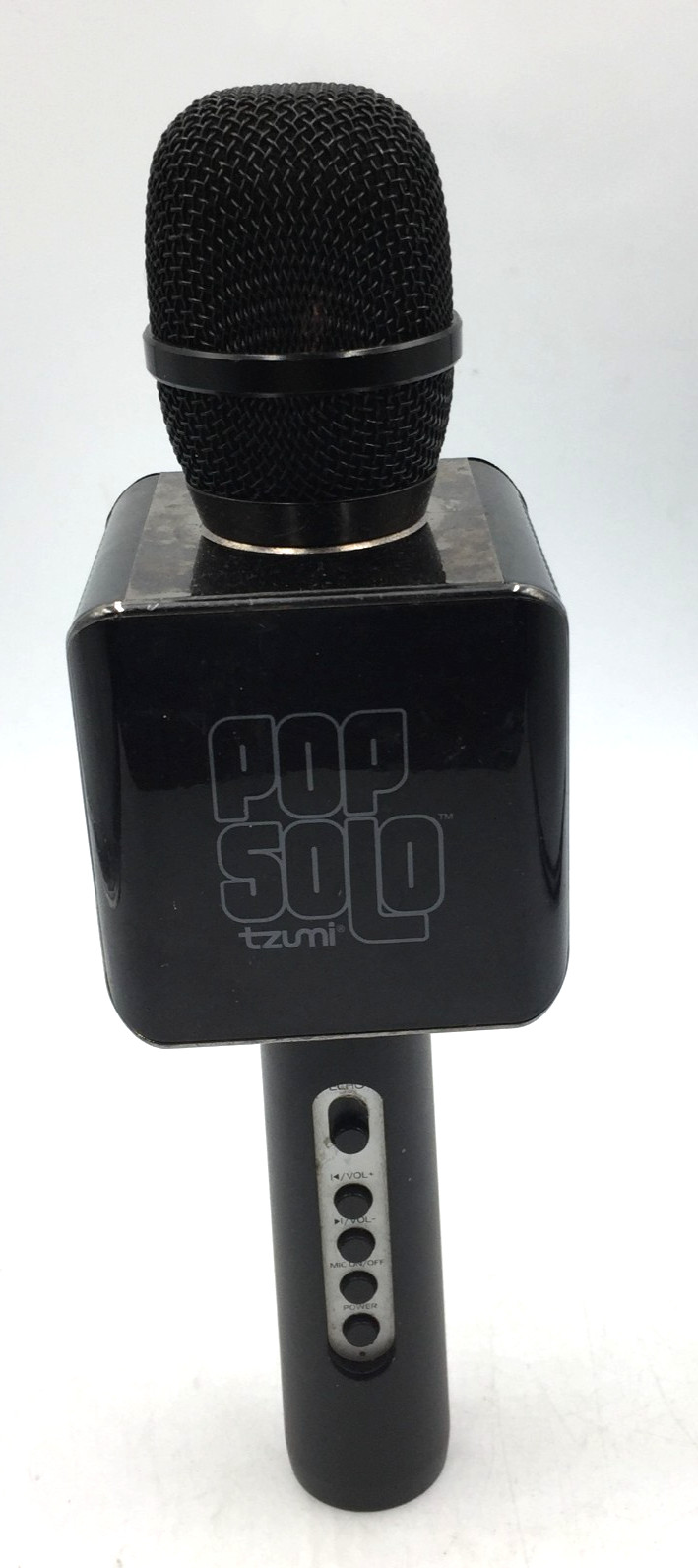 Pop Solo LED Karaoke BLACK Microphone ONLY No Cables