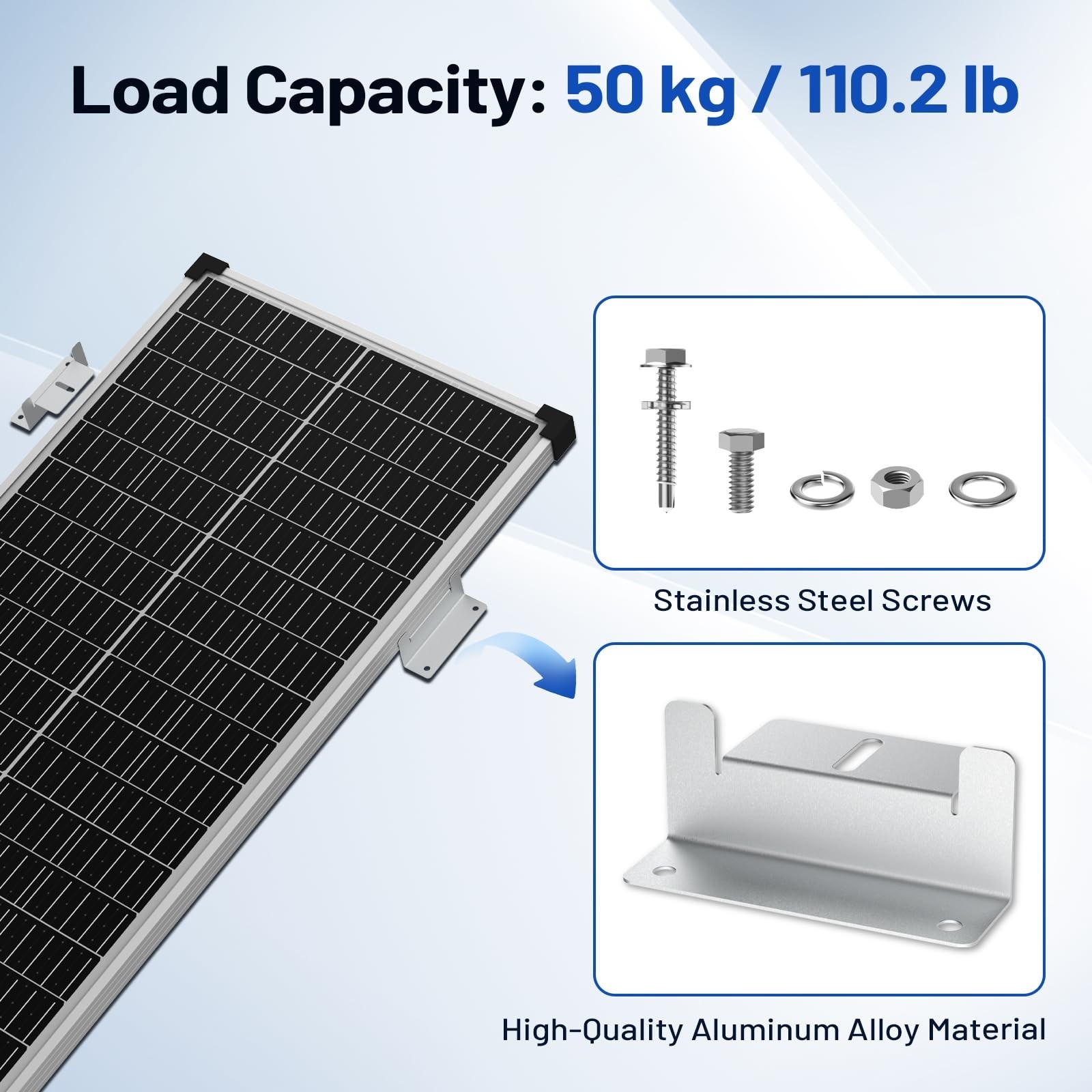 16PCS Solar Panel Mounting Brackets, Z Brackets, Lightweight Aluminum Alloy, ...