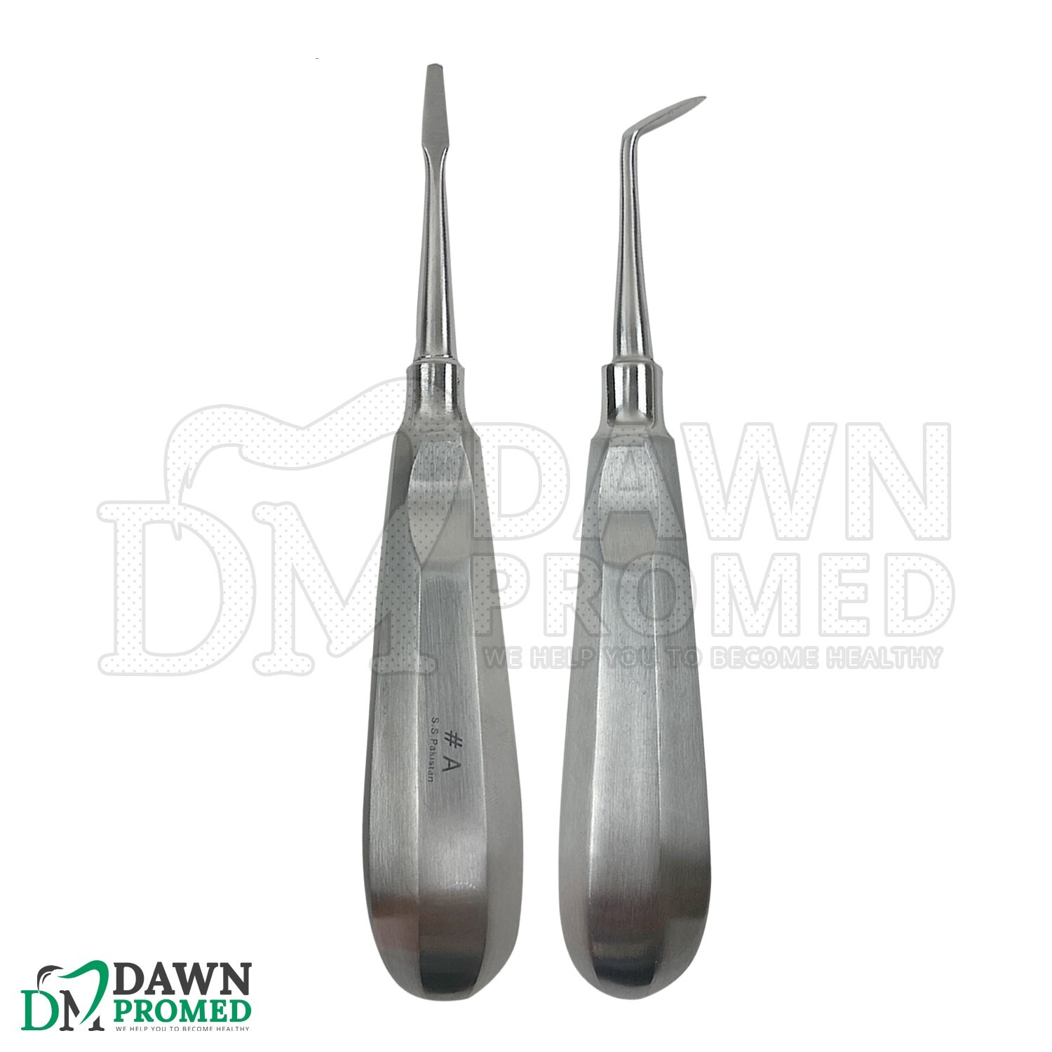2 pcs Dental Luxating Elevators Set Extraction Surgical Instruments Oral Implant