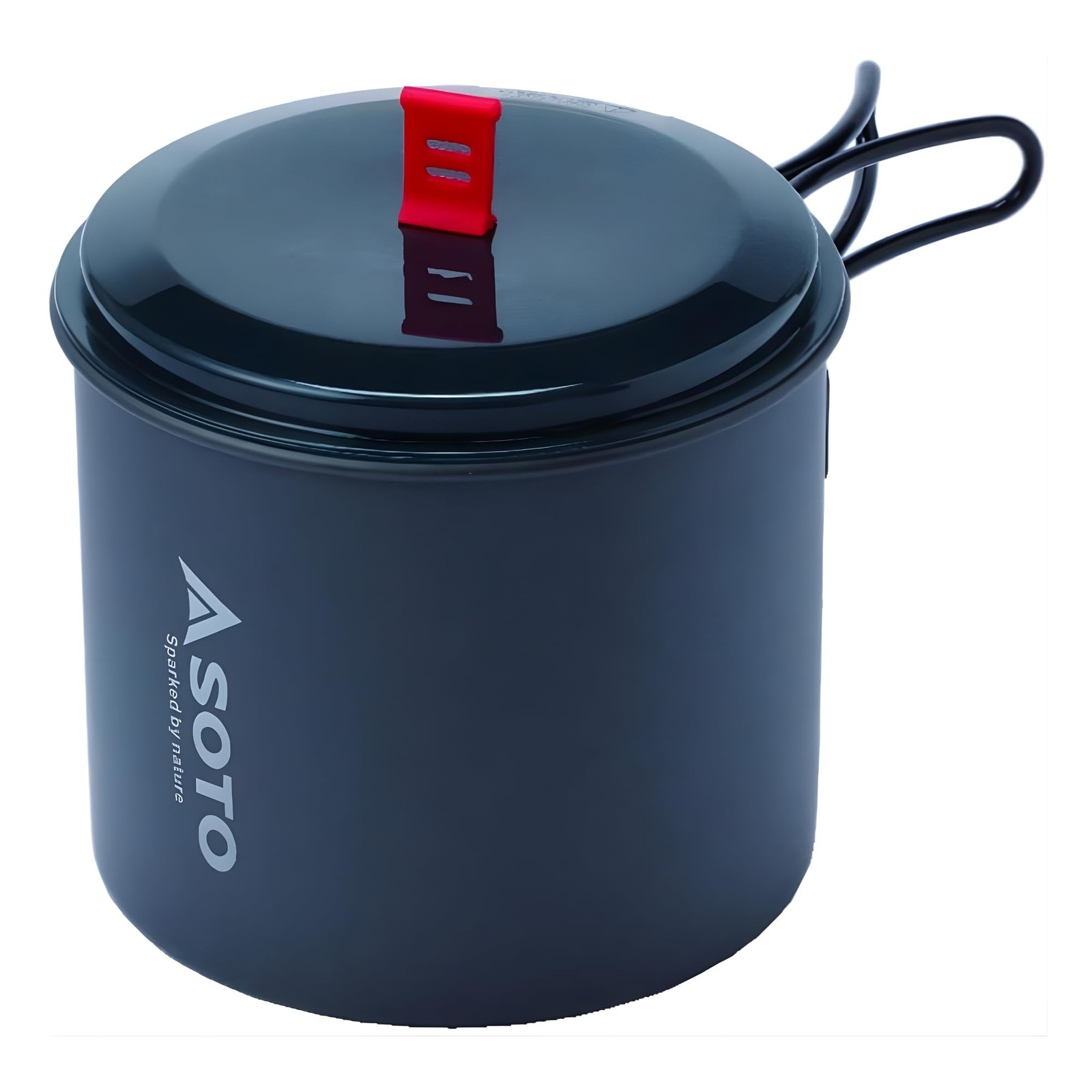 Lightweight 1000ml Backpacking Cooking Pot with Slip-Resistant Base & Handle