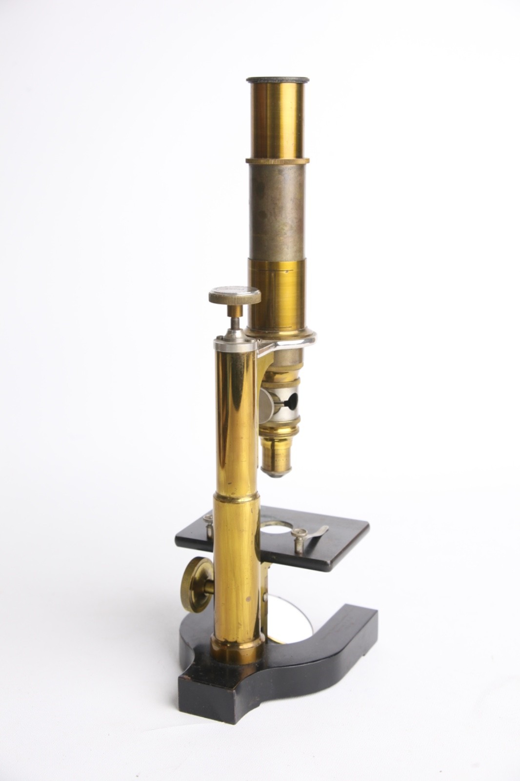 Bausch & Lomb Brass Continental Microscope Model AB 1890s READ