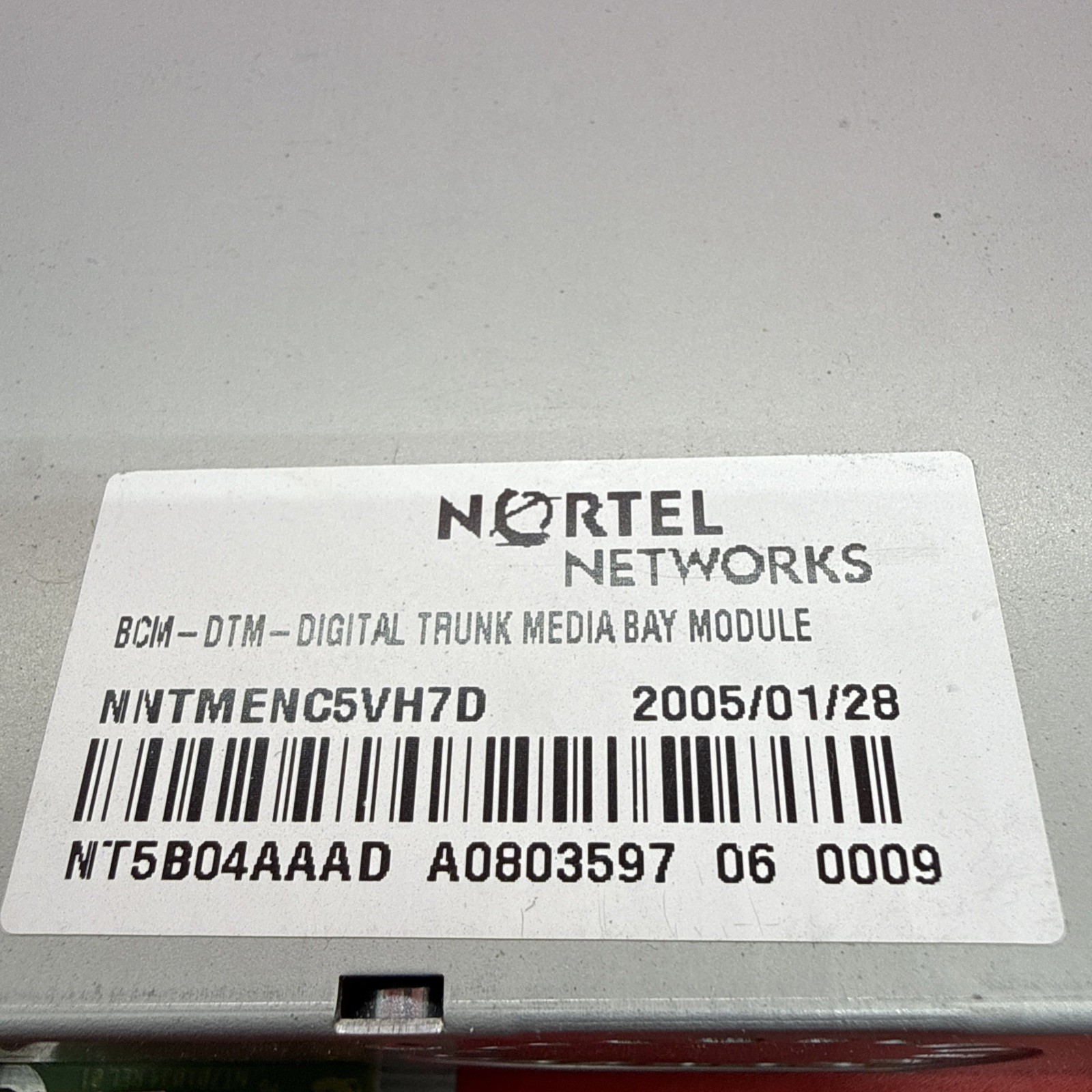 Nortel Networks BCM-DTM Digital Trunk Media Bay Module NT5B04AAAD *Untested*