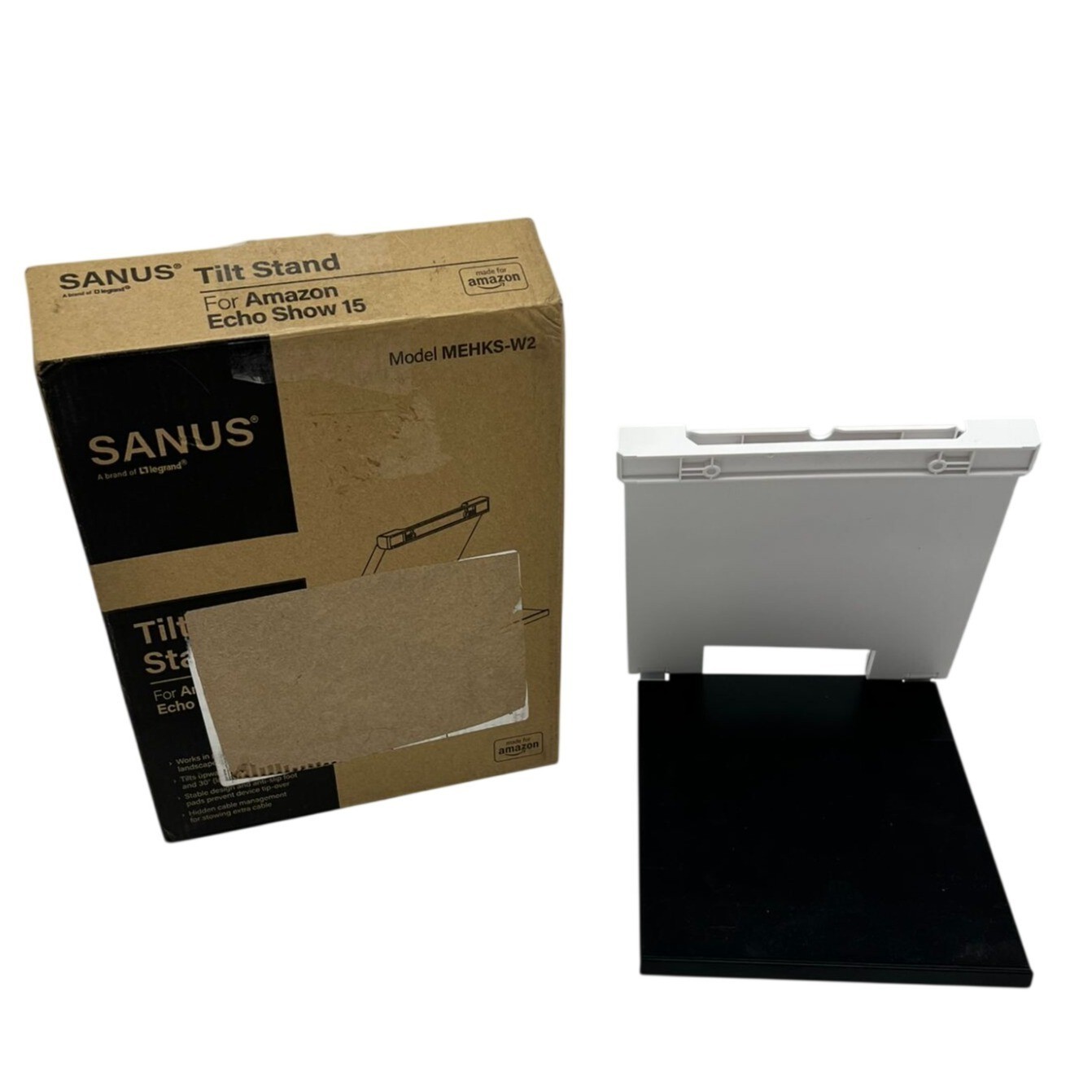 Sanus Tilt Stand For Echo Show 15 Model MEHKS-W2 Adjustable Black Boxed