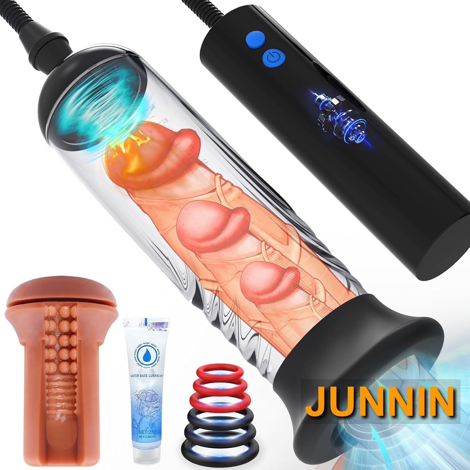 Bomba de Vacío Automática para Hombre Masajeador de Succión Recargable Premium