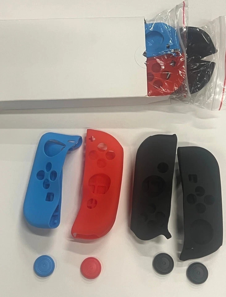 4 Pack Racing Steering Wheel For Nintendo Switch Joy-Con Controller Handle Grip