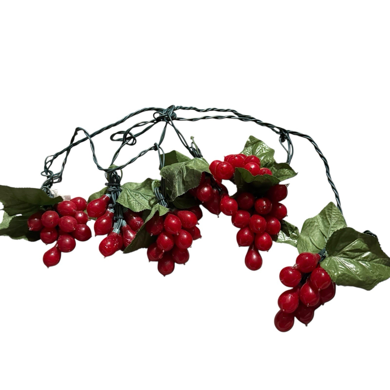 Grape Cluster String Lights Red Grapes