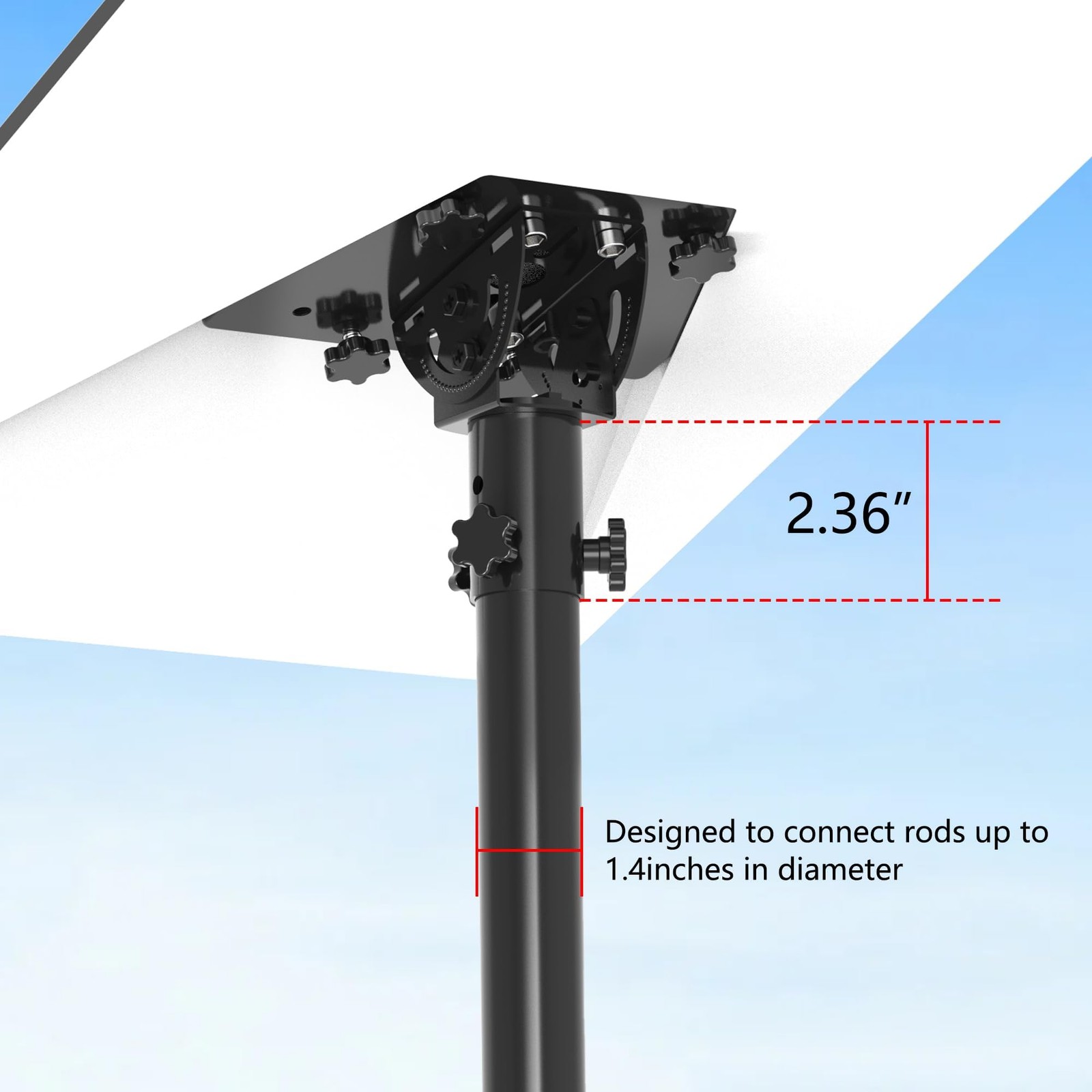 Star-Link Standard Gen3/4/4X Pipe Adapter Mount, Adjustable Tilt Angle