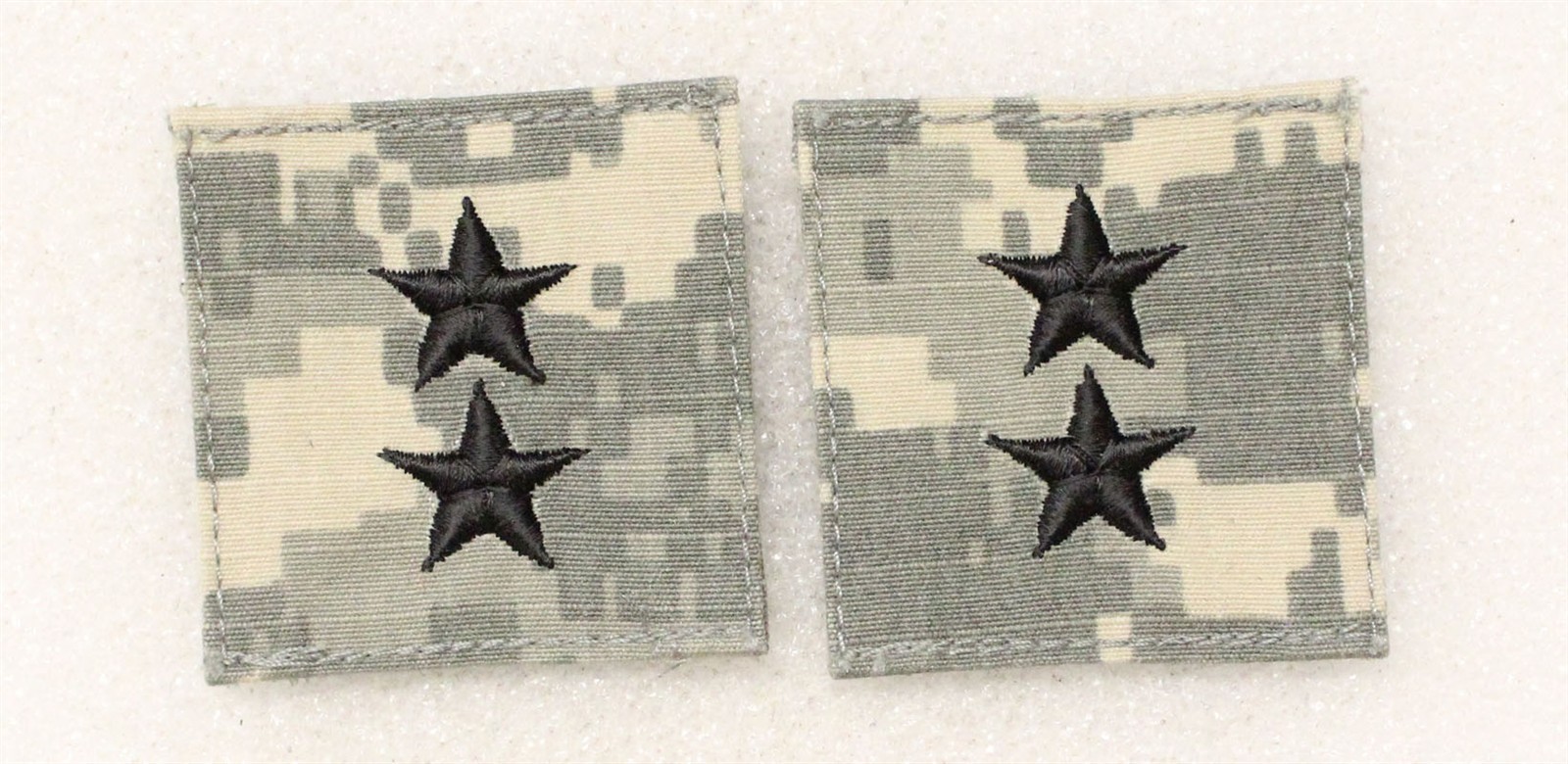 Cloth Military Rank 040: Army Major General, pair - UCP cloth w/hook & loop