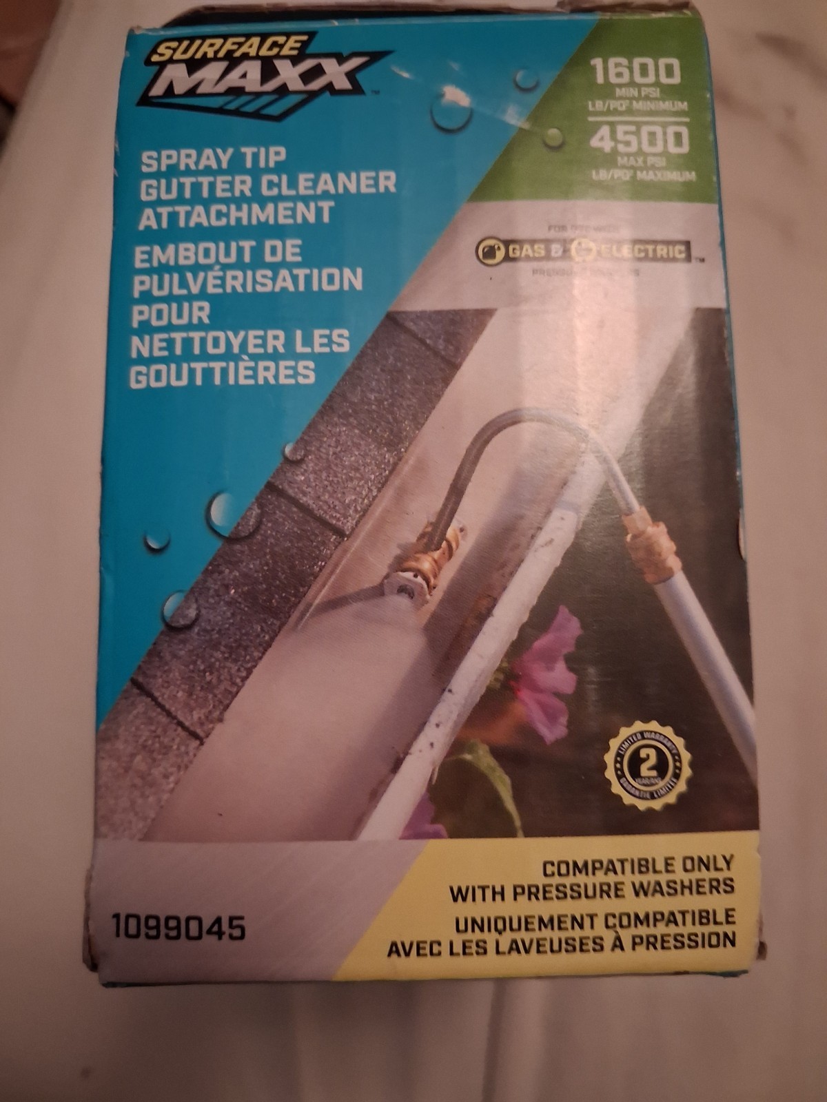 Surface Maxx Gutter Cleaner Spray Tip Attachment Compatible Pressure Washer NEW