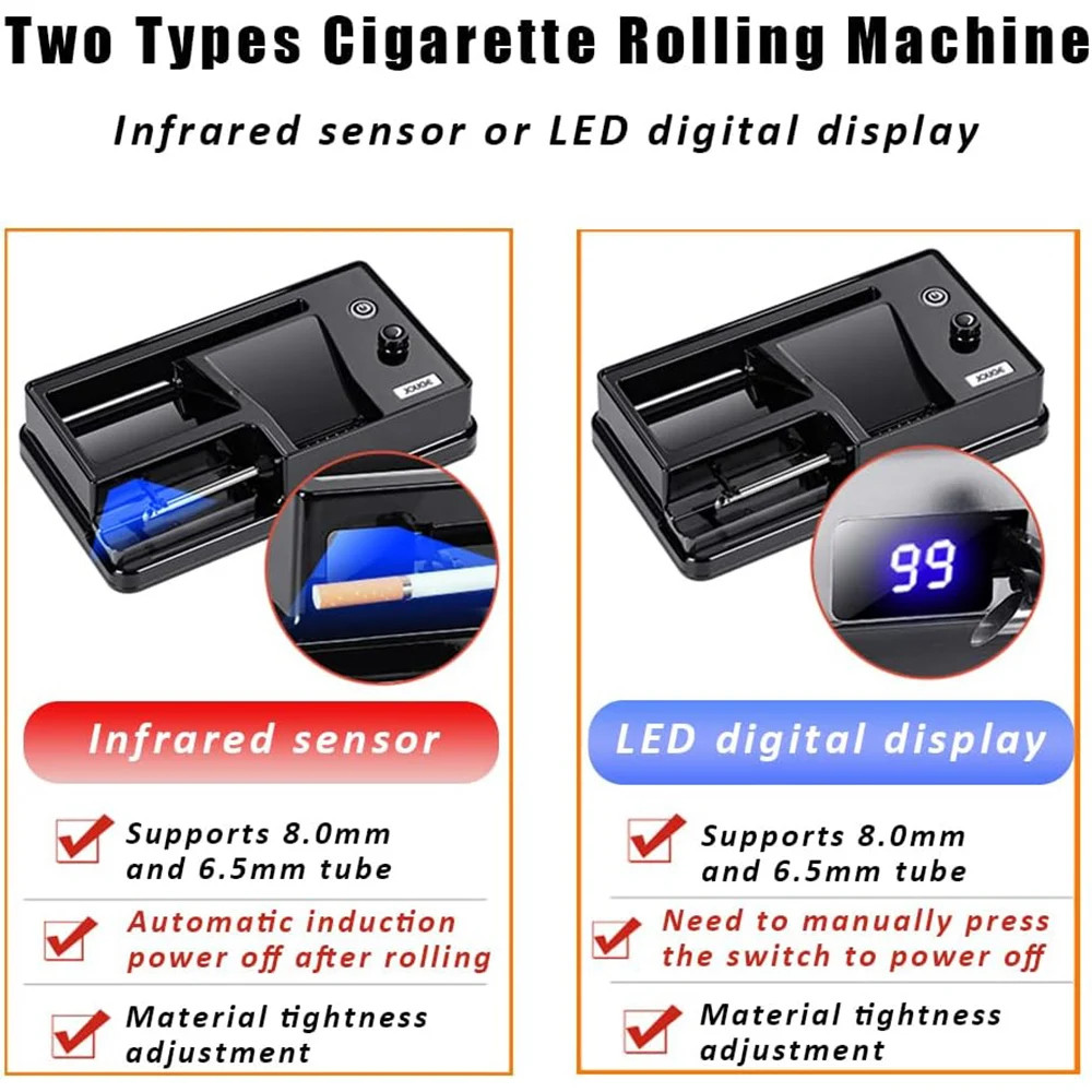 Cigarette Machine Automatic Electric Rolling Roller Tobacco Injector Maker US