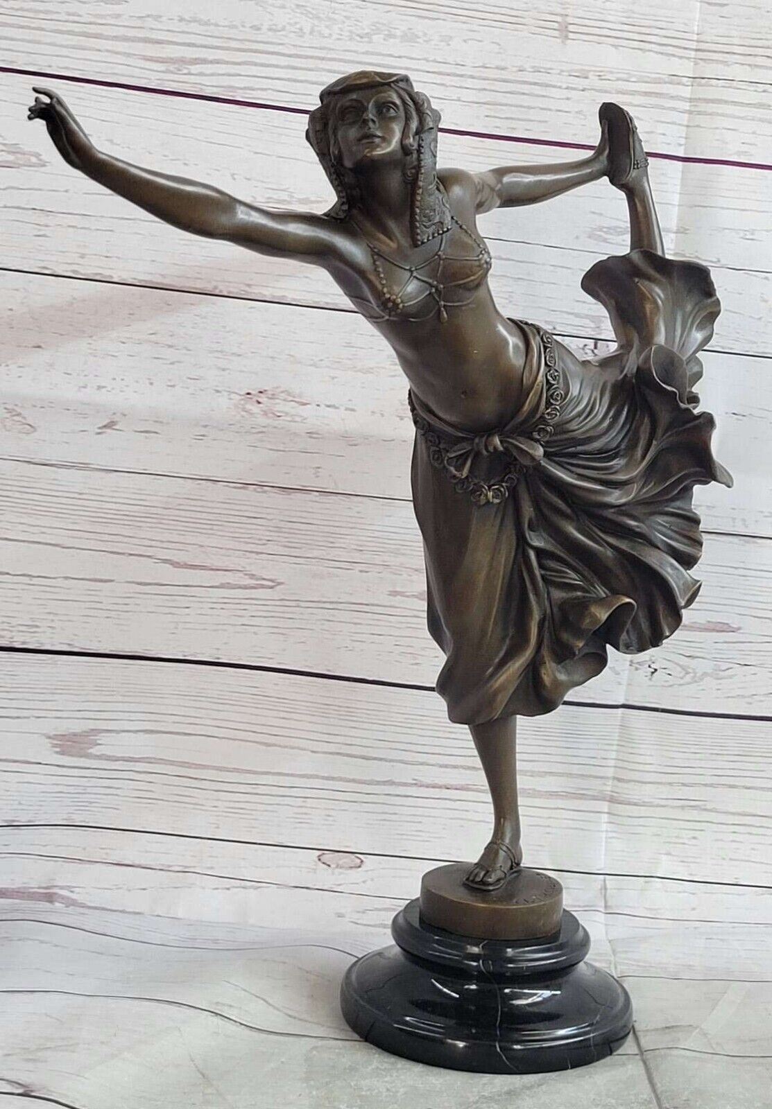 Bronze Sculpture Gypsy Nude Dancer European Made by Lost Wax Method Statue Sale