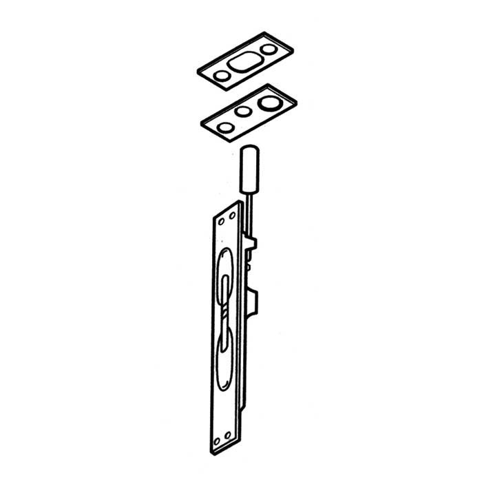 Don-Jo 1555-626 Metal Door Flush Bolt (List 27.55)